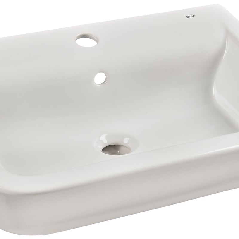 Umywalka ceramiczna półblatowa Domus 56 x 40 Roca