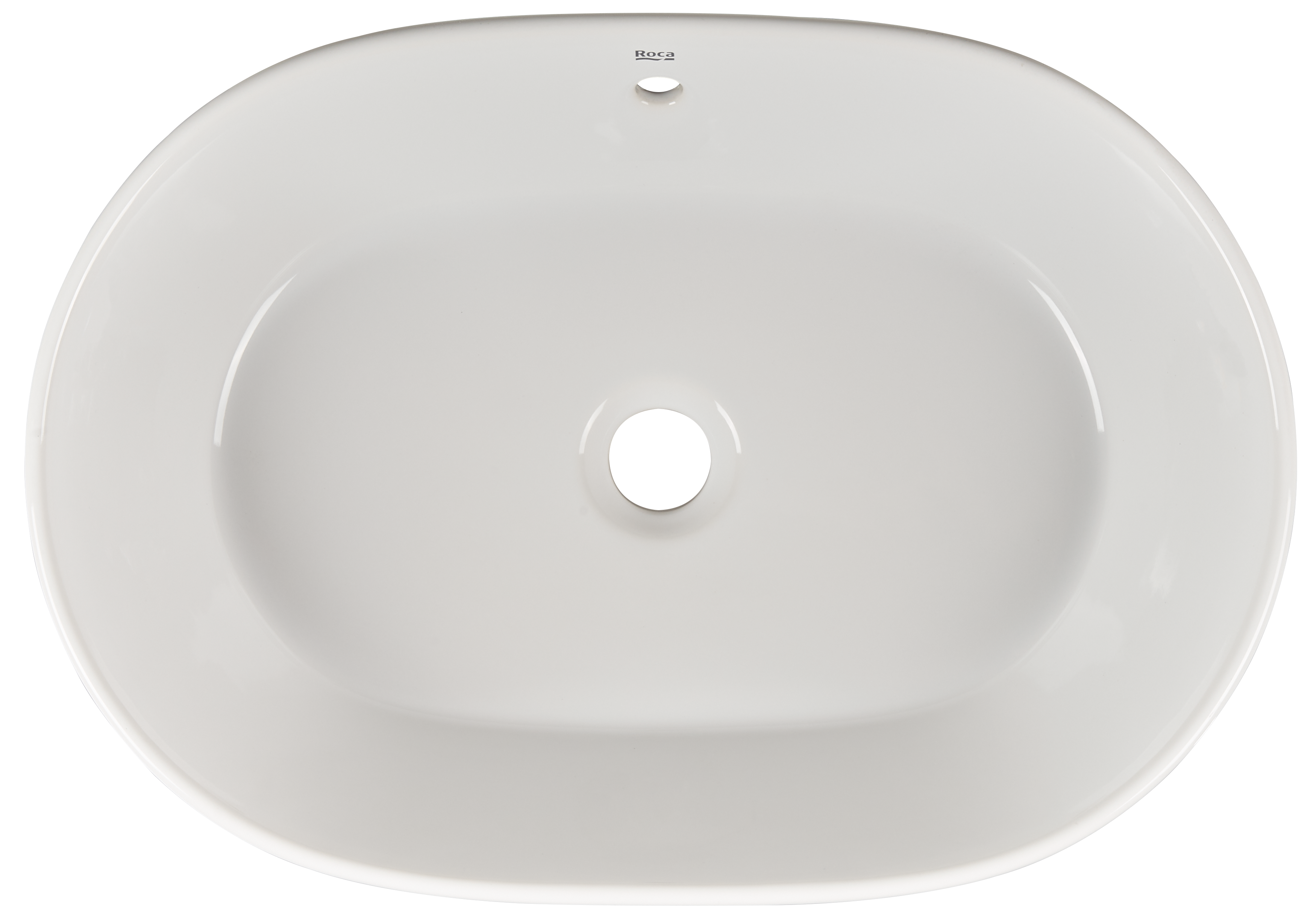 Umywalka ceramiczna nablatowa Domus 55 x 39 Roca - 3