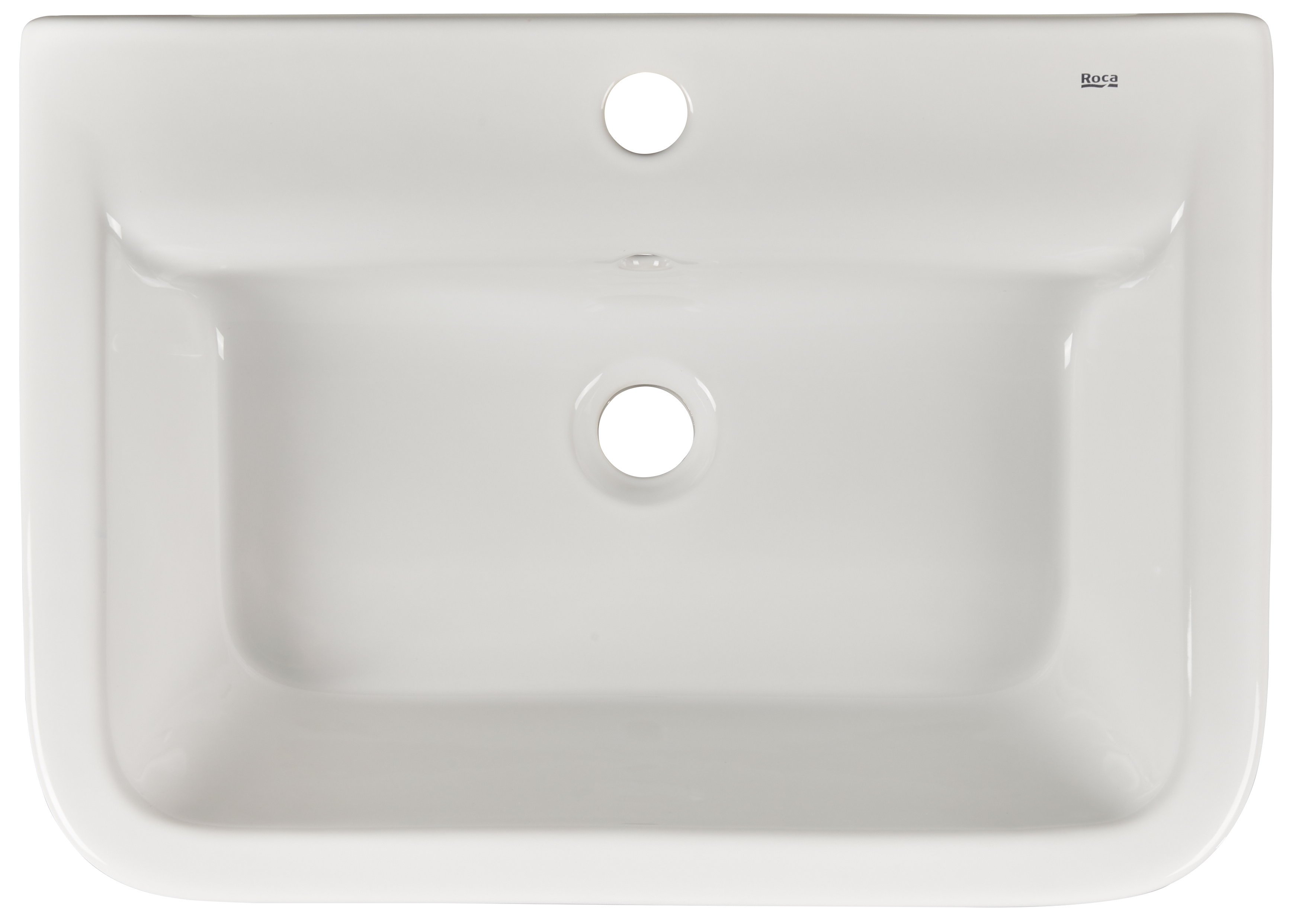 Umywalka ceramiczna  półblatowa Domus 56 x 40 Roca - 2