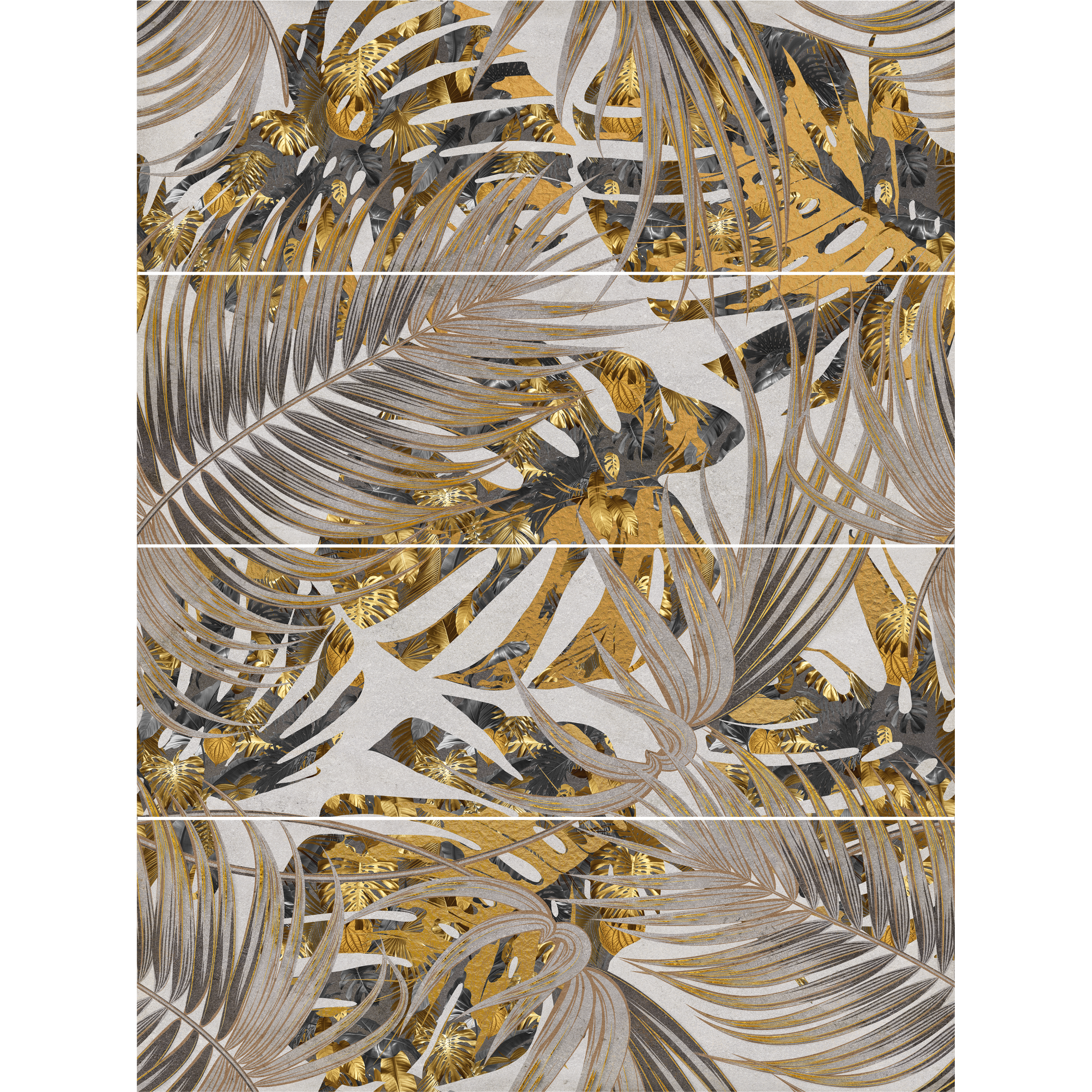 Obraz Mural Palms Gold 90x120 4EL Alfa-Cer