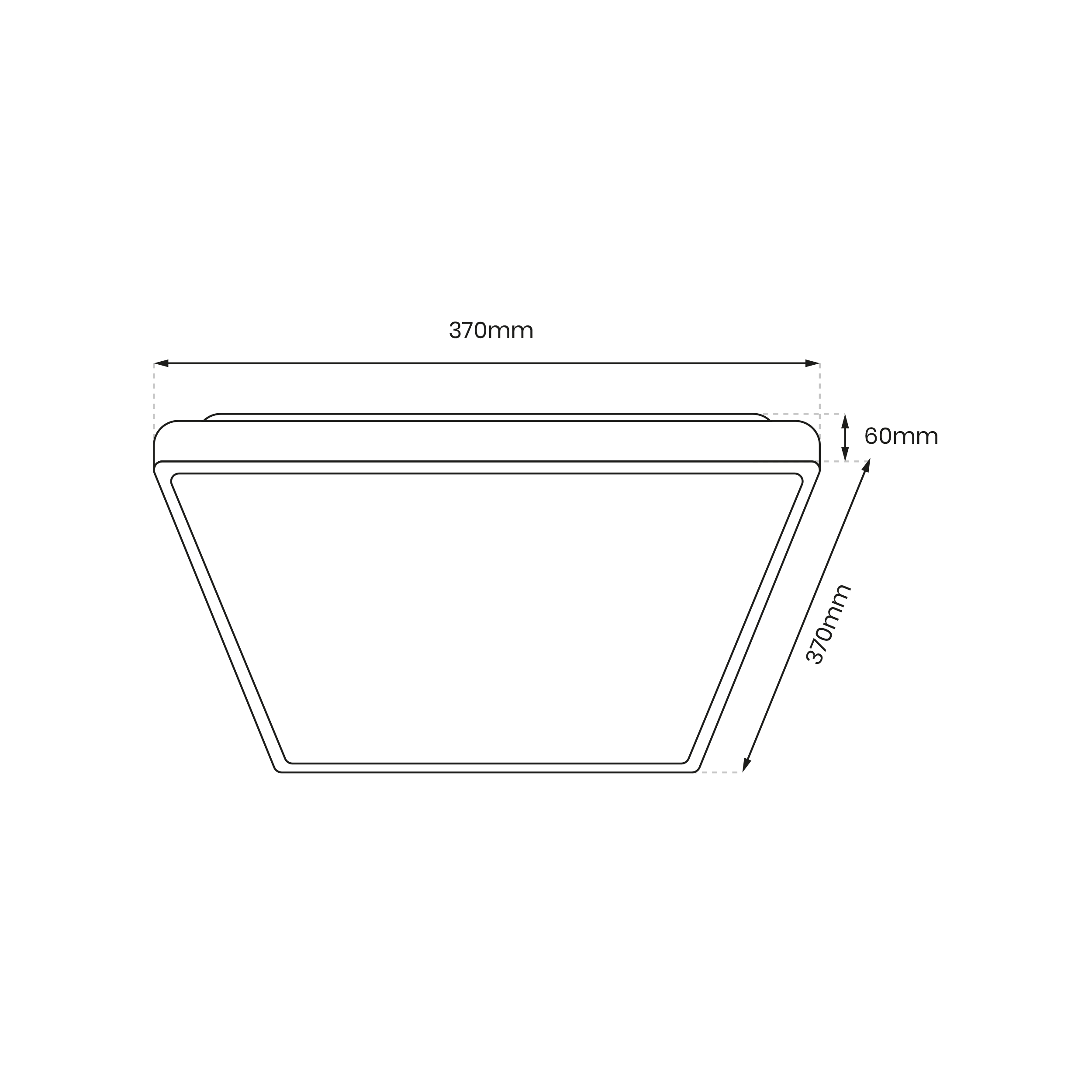 Plafon Fabio 37 cm biały 2700 lm LED Eko-Light - 3