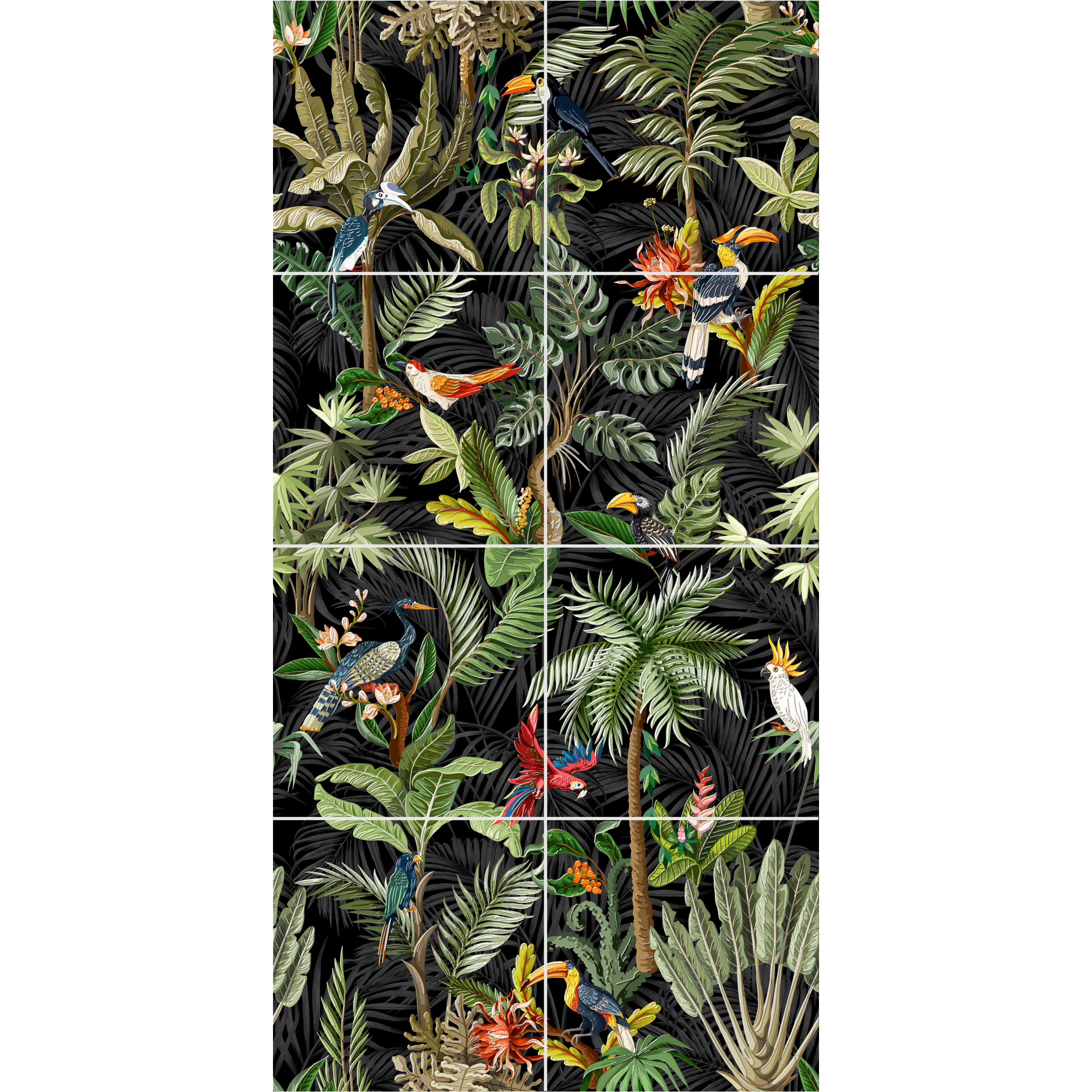 Obraz Mural Midnight Garden 120x240 8EL Alfa-Cer