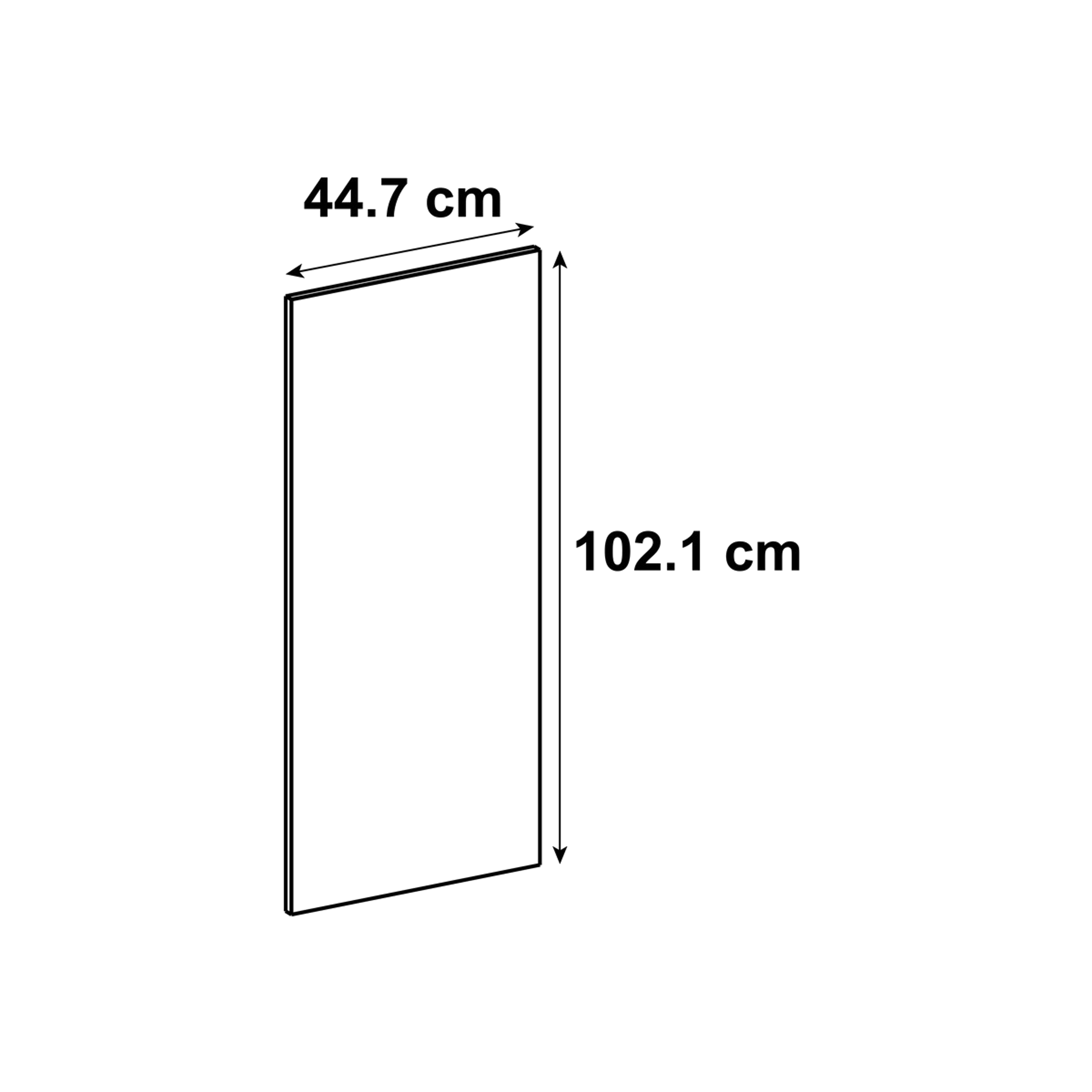 Porta de cozinha Delinia Tokyo 44.7x102.4cm branco mate - 8