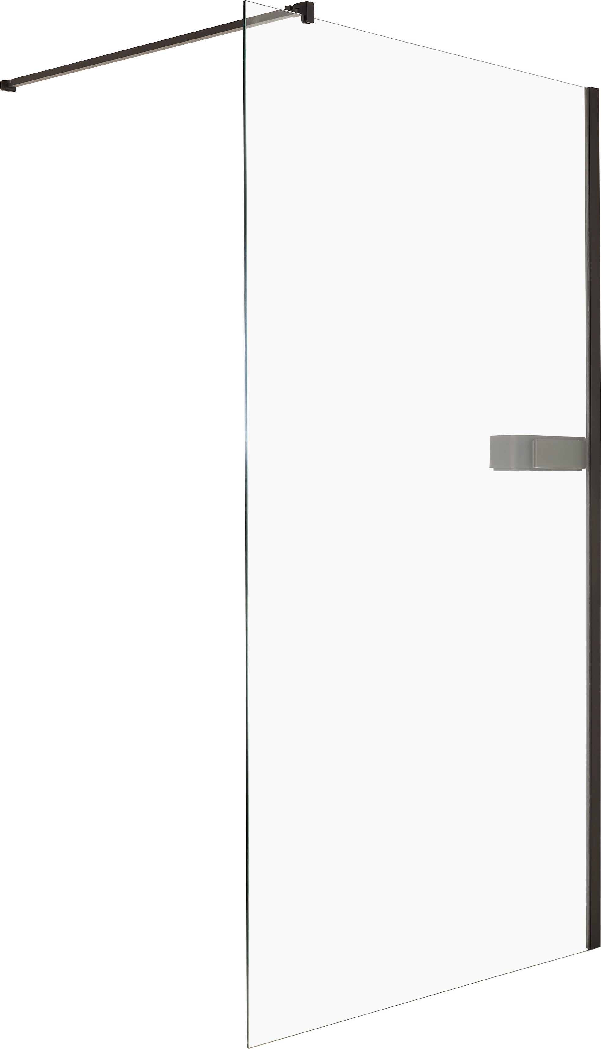 Kabina Walk-in INC 120x200 transparentna profil czarny Sealskin