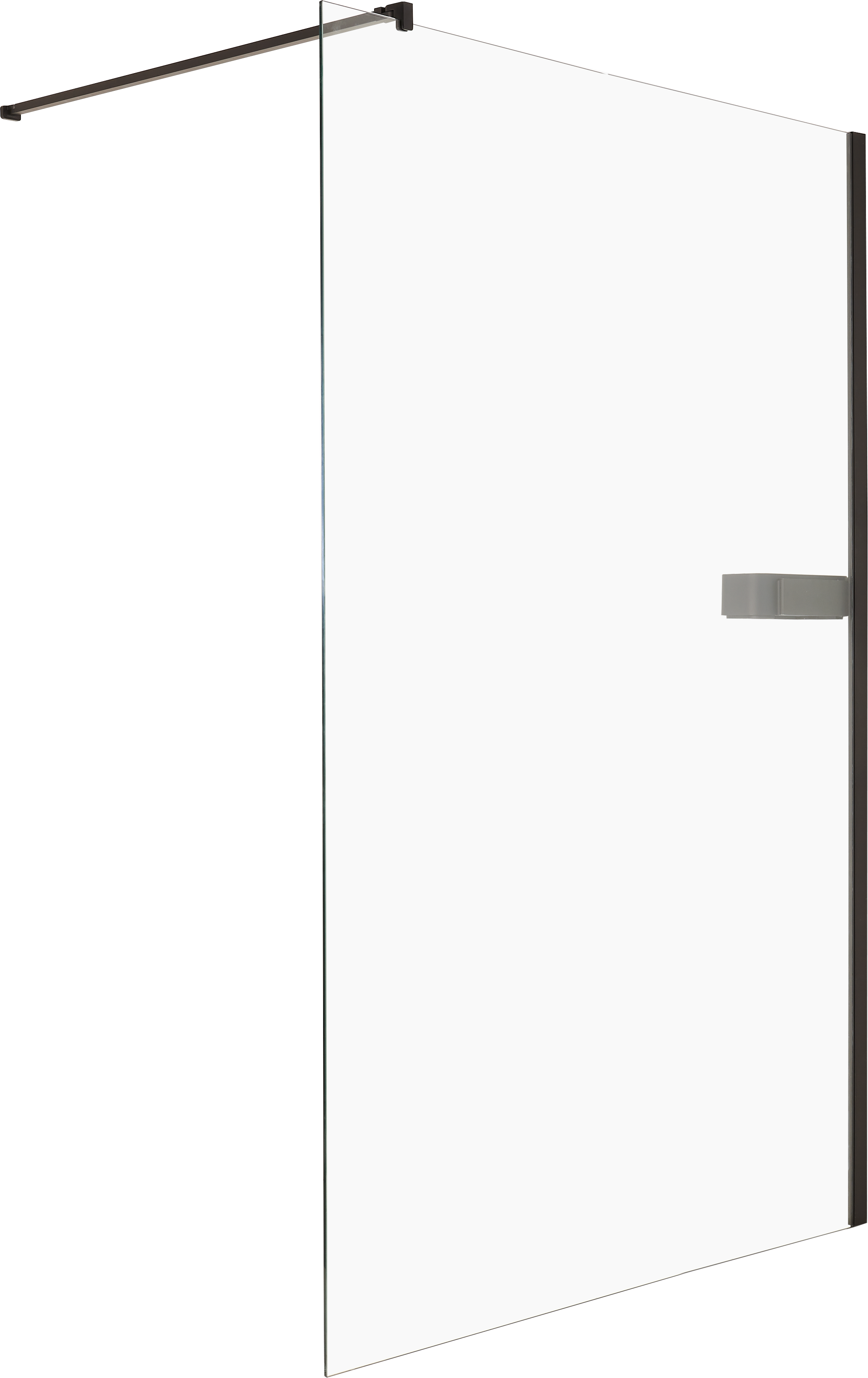 Kabina Walk-in INC 140x200 transparentna profil czarny Sealskin