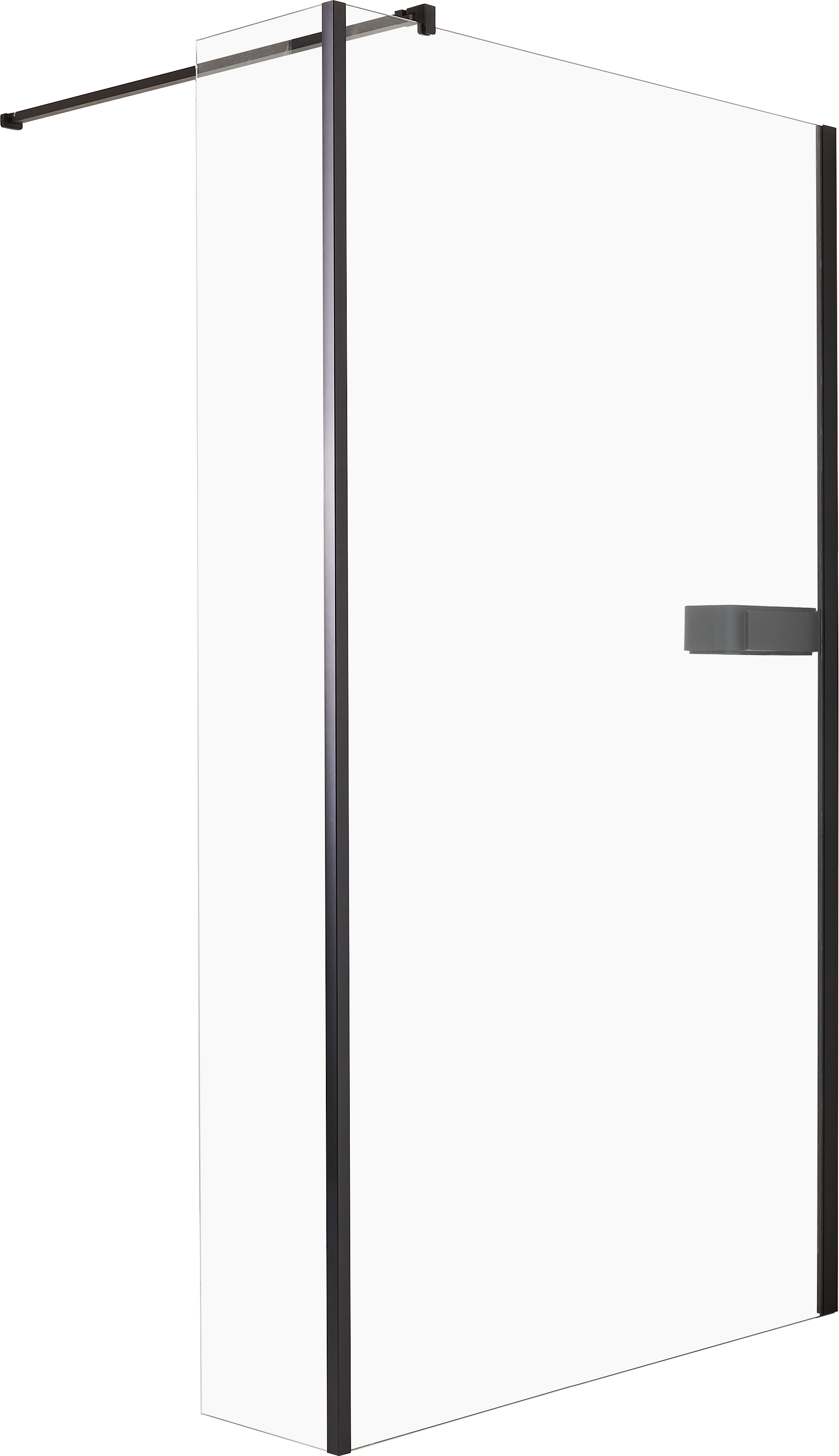 Kabina Walk-in INC 120x200 transparentna profil czarny Sealskin
