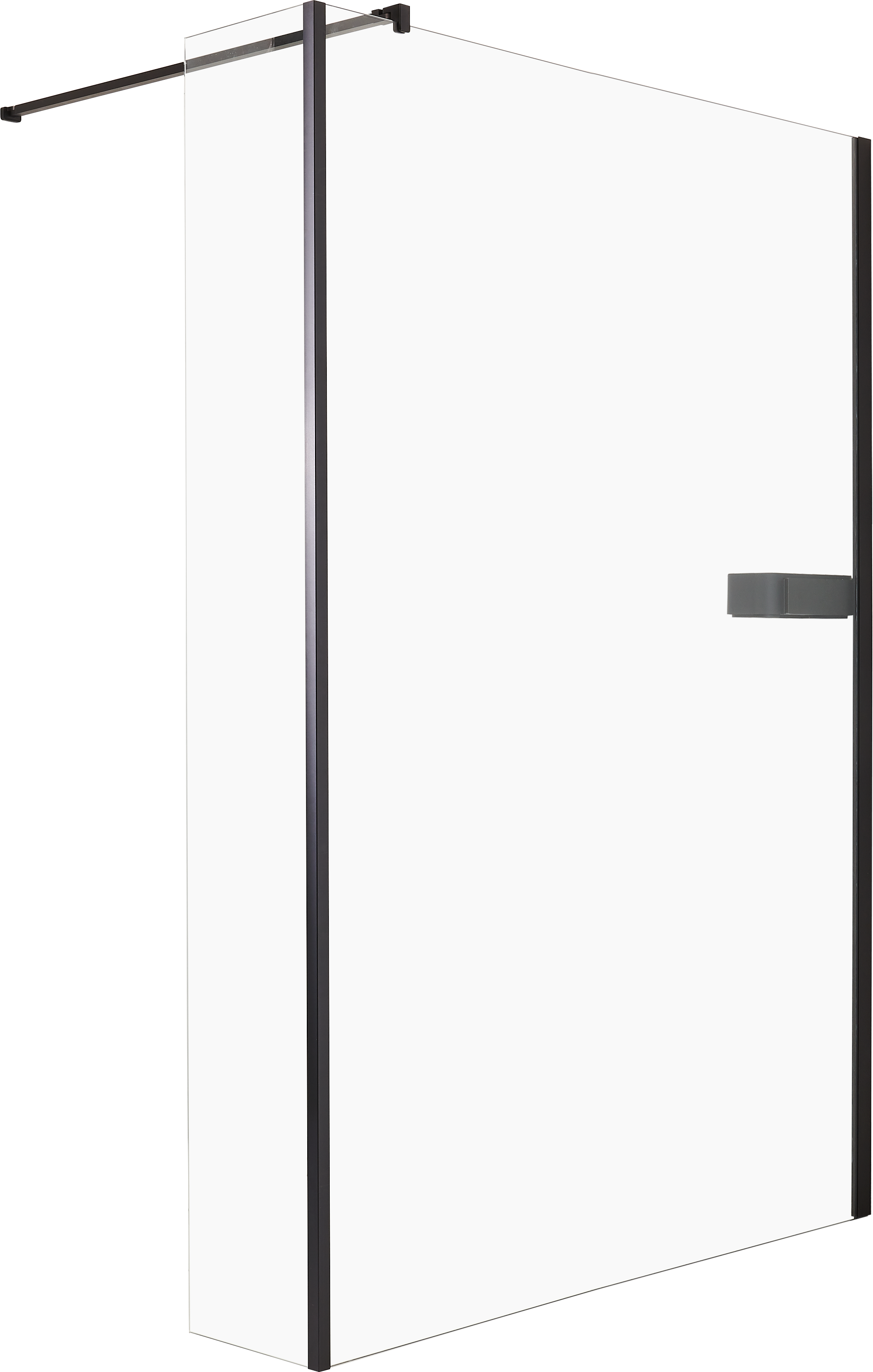 Kabina Walk-in INC 140x200 transparentna profil czarny Sealskin