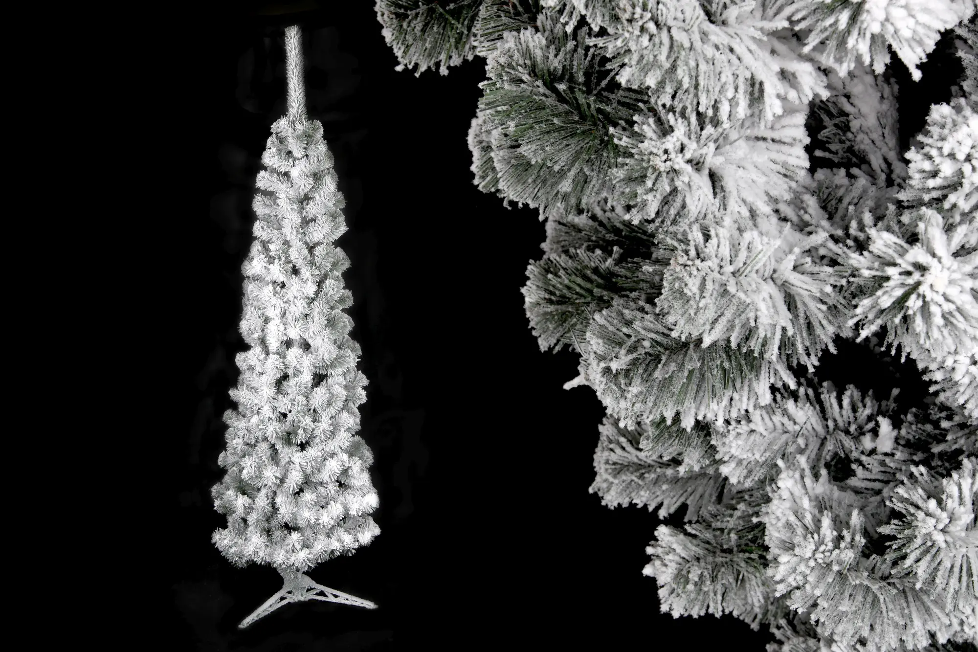 Choinka sztuczna Jodła 180 cm wąska ośnieżona - 3