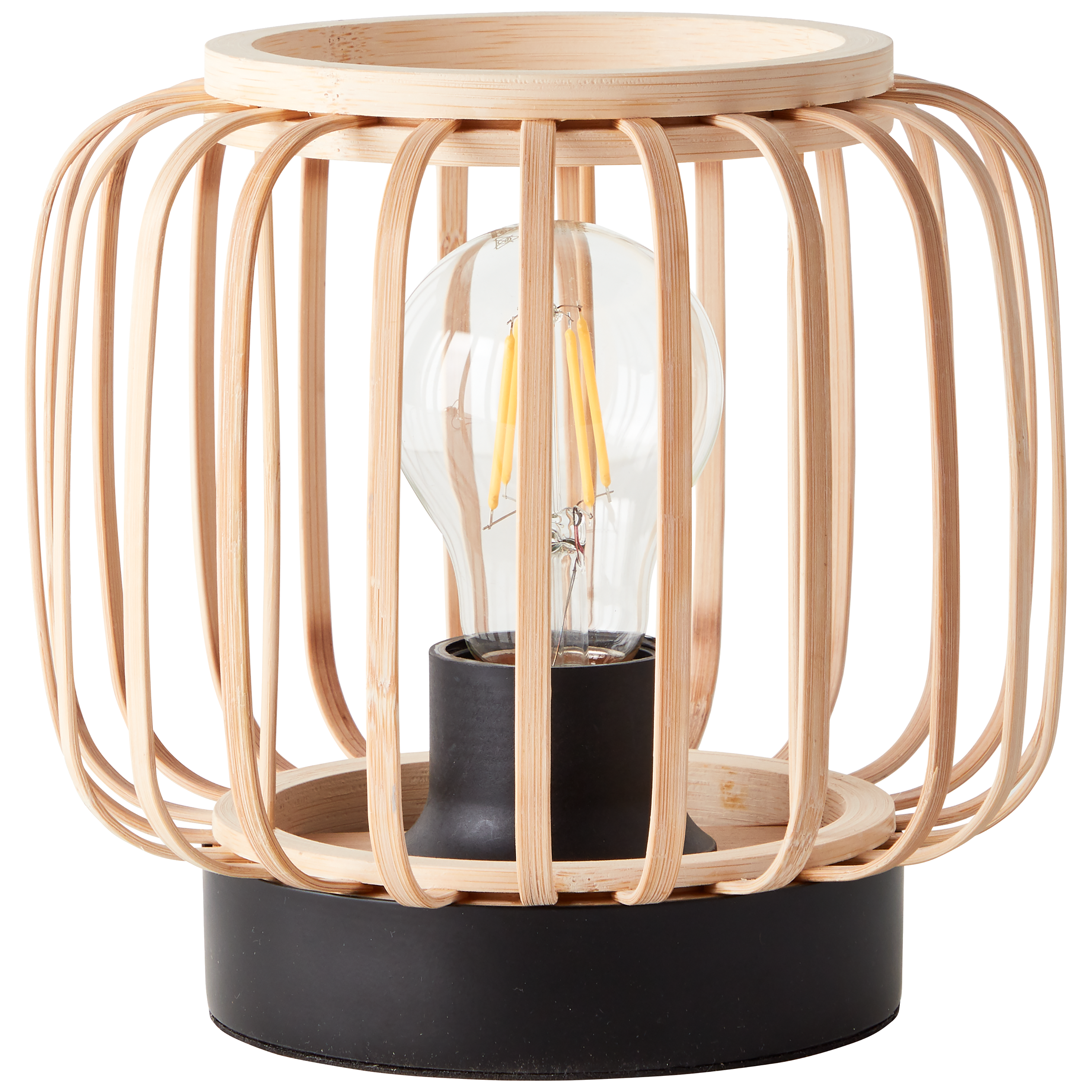 Lampa stołowa Pecan czarno-beżowa E27 Inspire - 17