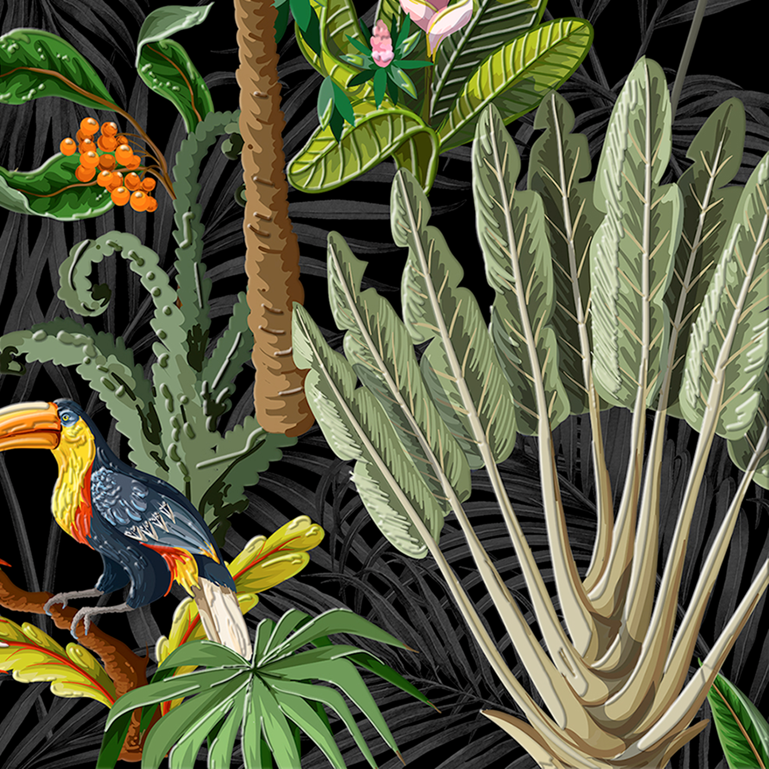 Dekor Midnight Garden 8z8 60x60 Alfa-Cer