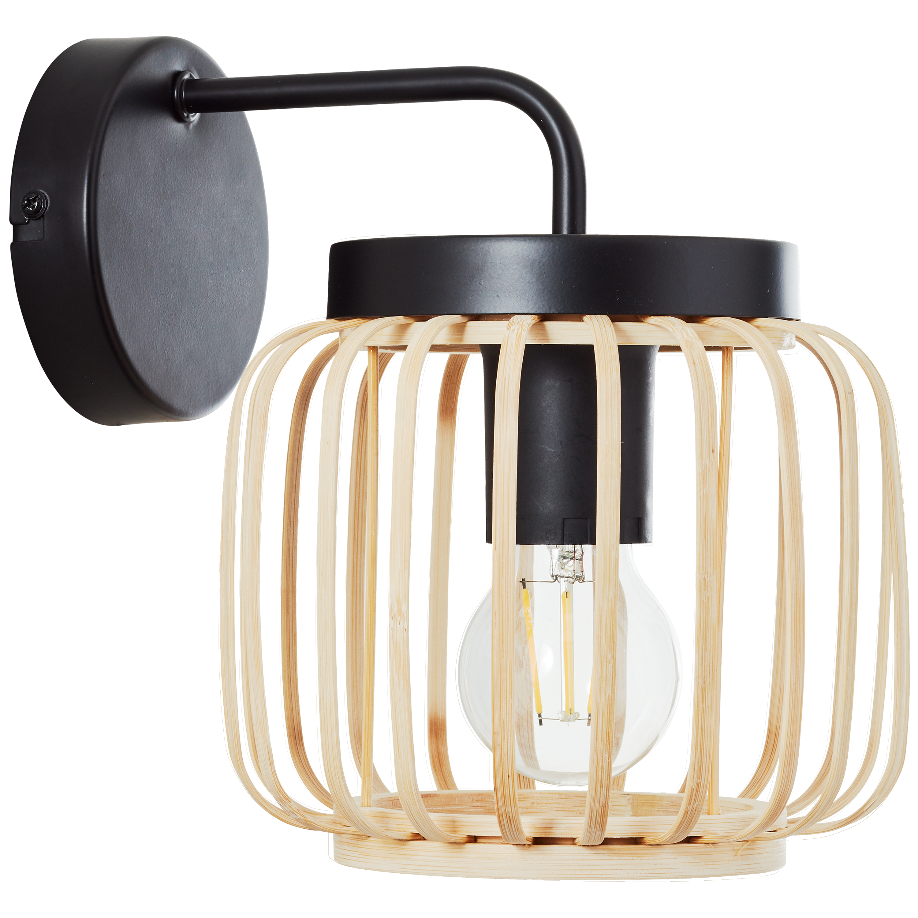 Kinkiet Pecan czarno-beżowy E27 Inspire - 11