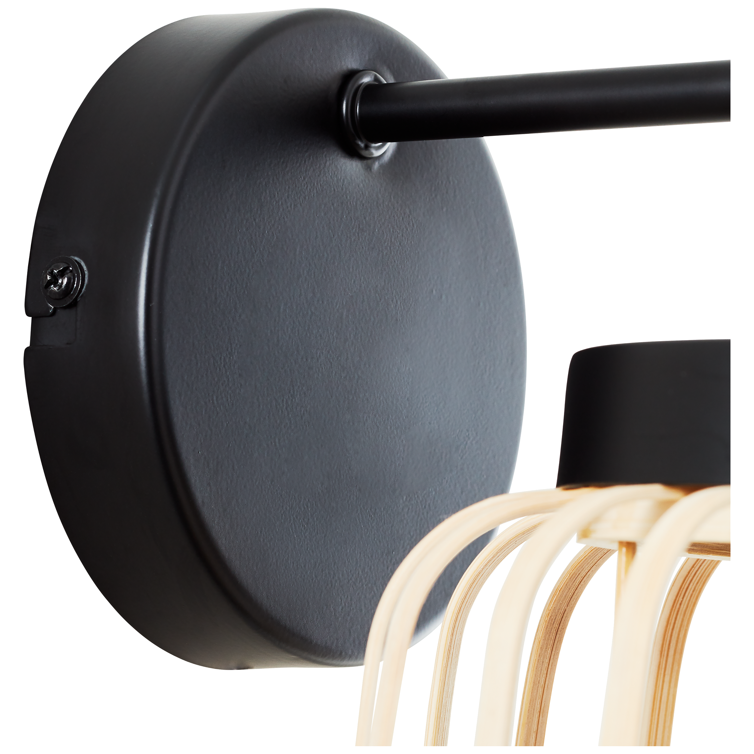 Kinkiet Pecan czarno-beżowy E27 Inspire - 12