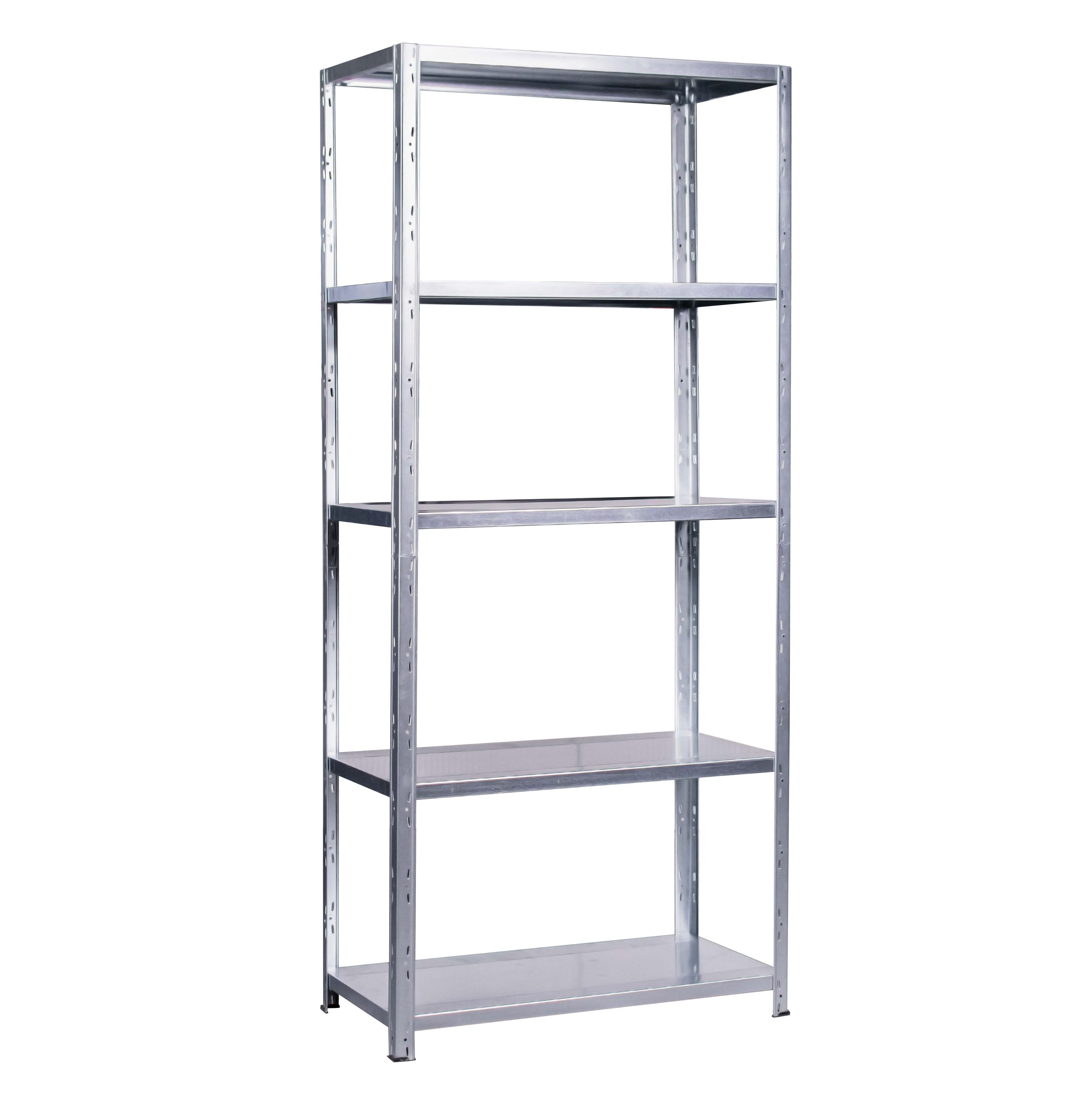 Regał metalowy Galva 80 kg 180 x 75 x 35 cm 5P Metalkas - Leroy Merlin
