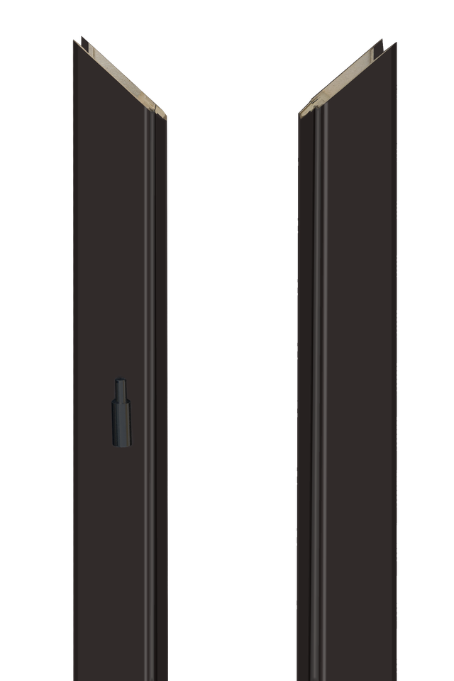 Baza lewa ościeżnicy regulowanej do skrzydeł przylgowych Tora Dual Vinci czarny mat 140 - 160 mm ARTENS