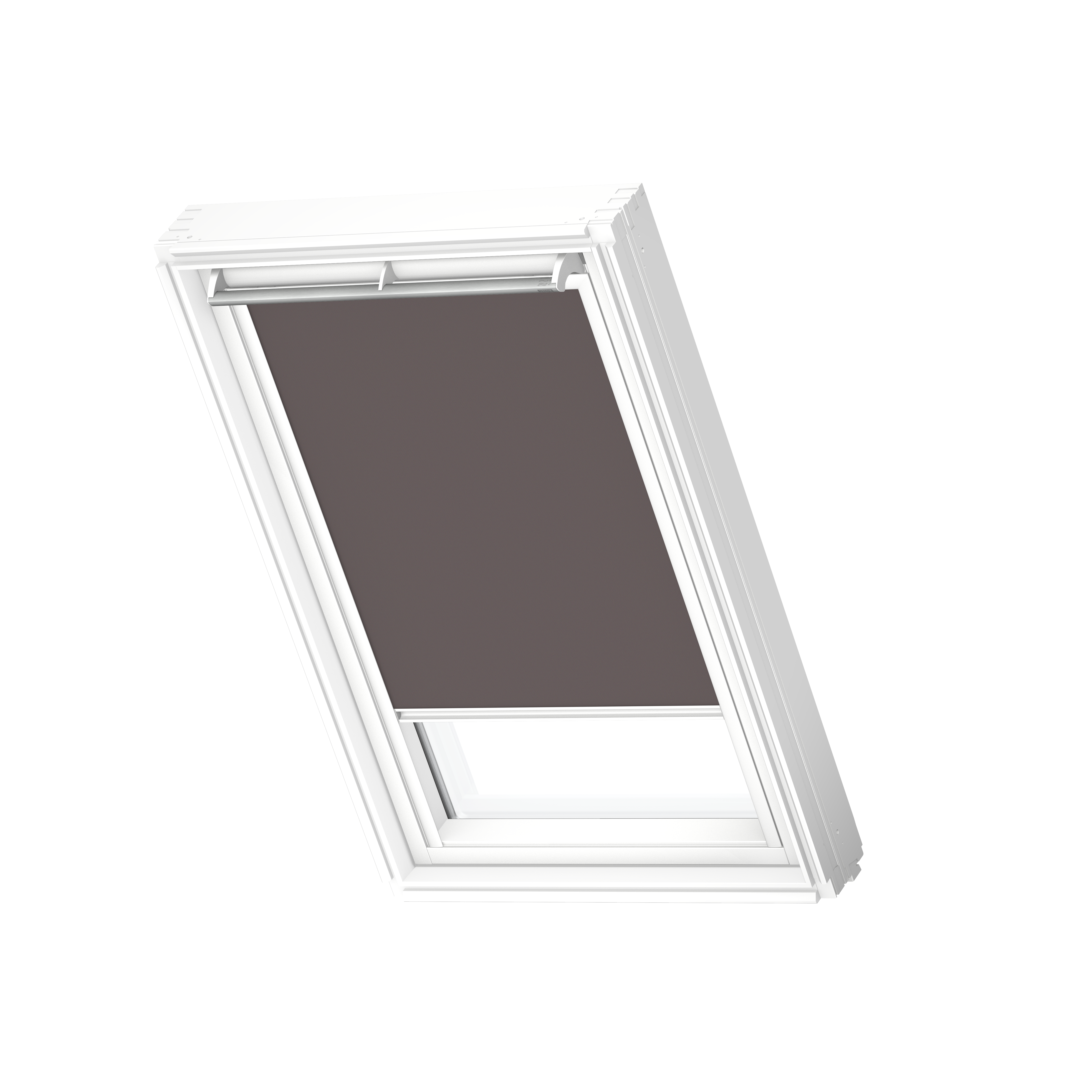 Roleta zaciemniająca do okna dachowego 78x118 cm taupe z białą ramą Velux