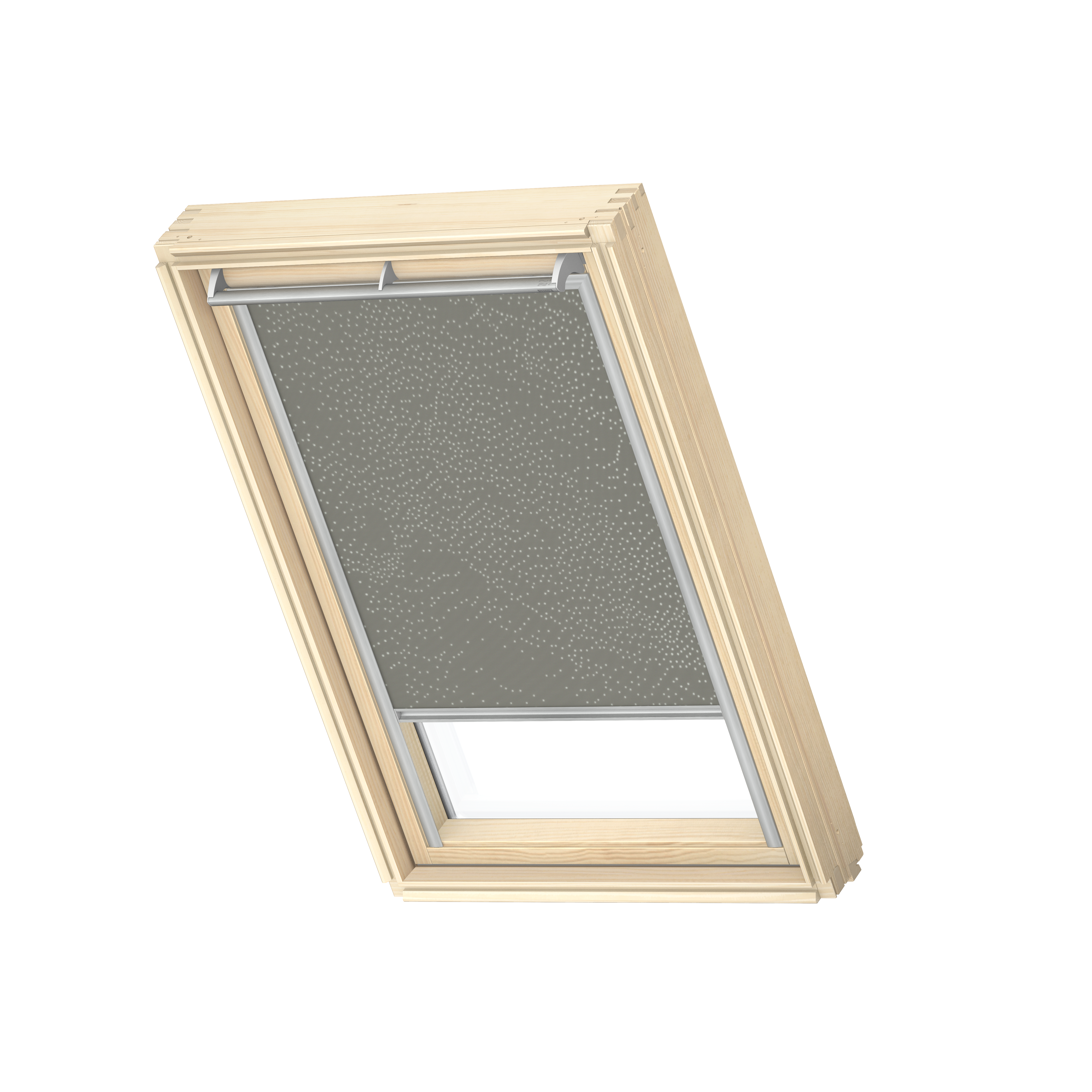 Roleta zaciemniająca do okna dachowego 78x118 cm khaki z aluminiową ramą Velux