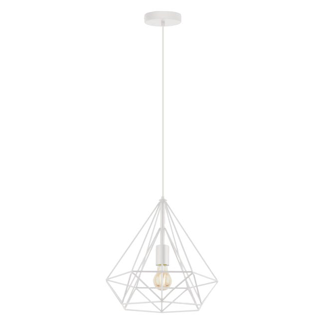 Lampa wiszaca byron biala e27 inspire 88284101