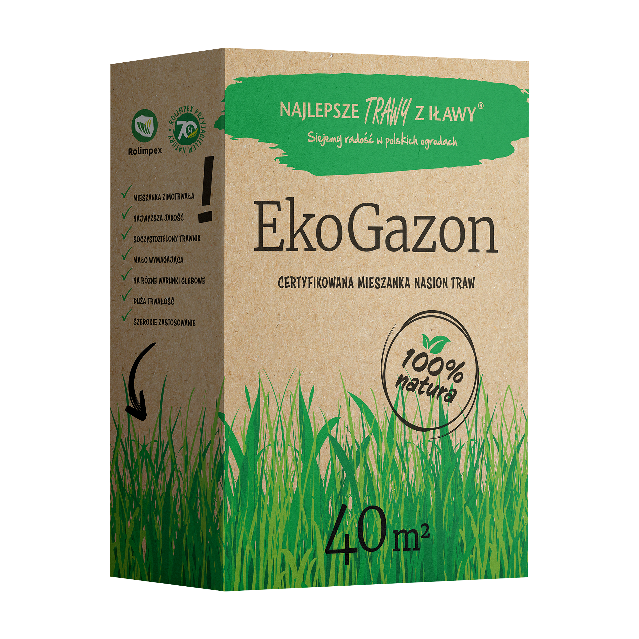 Nasiona trawy dekoracyjnej EkoGazon 1kg Najlepsze trawy z Iławy
