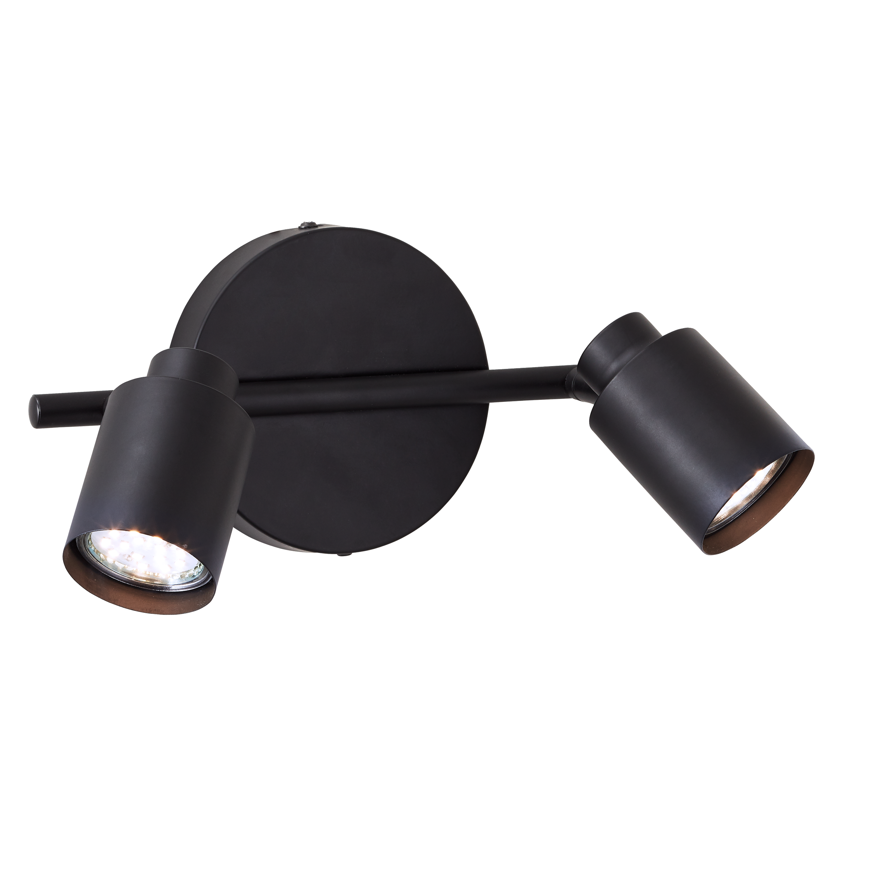 Foco decorativo INSPIRE TEKLA 2 LÂMPADAS GU10X2 METAL PRETO - 11