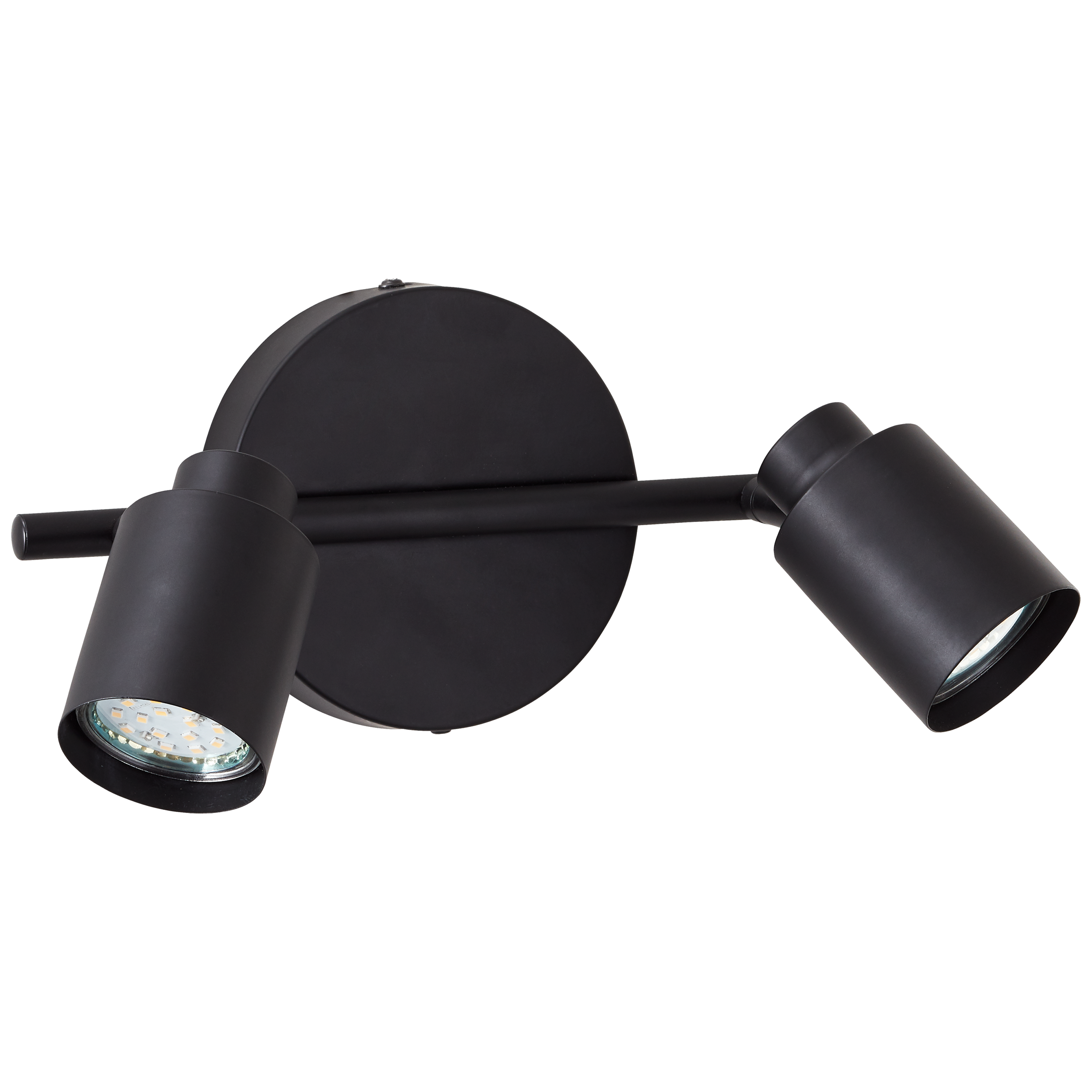 Foco decorativo INSPIRE TEKLA 2 LÂMPADAS GU10X2 METAL PRETO - 10