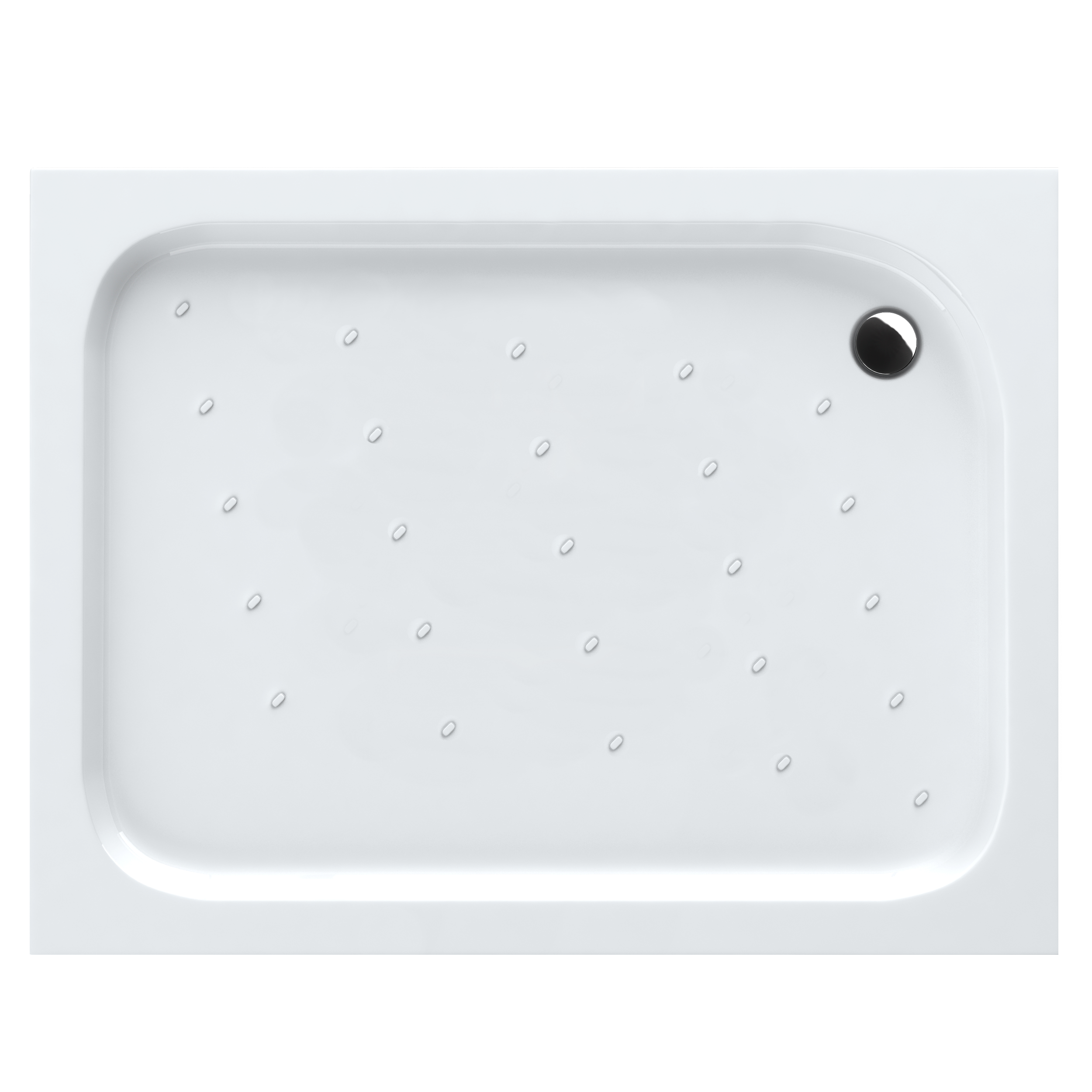 Brodzik prostokątny Schedpol Comfo 100 × 80 x 16 cm biały