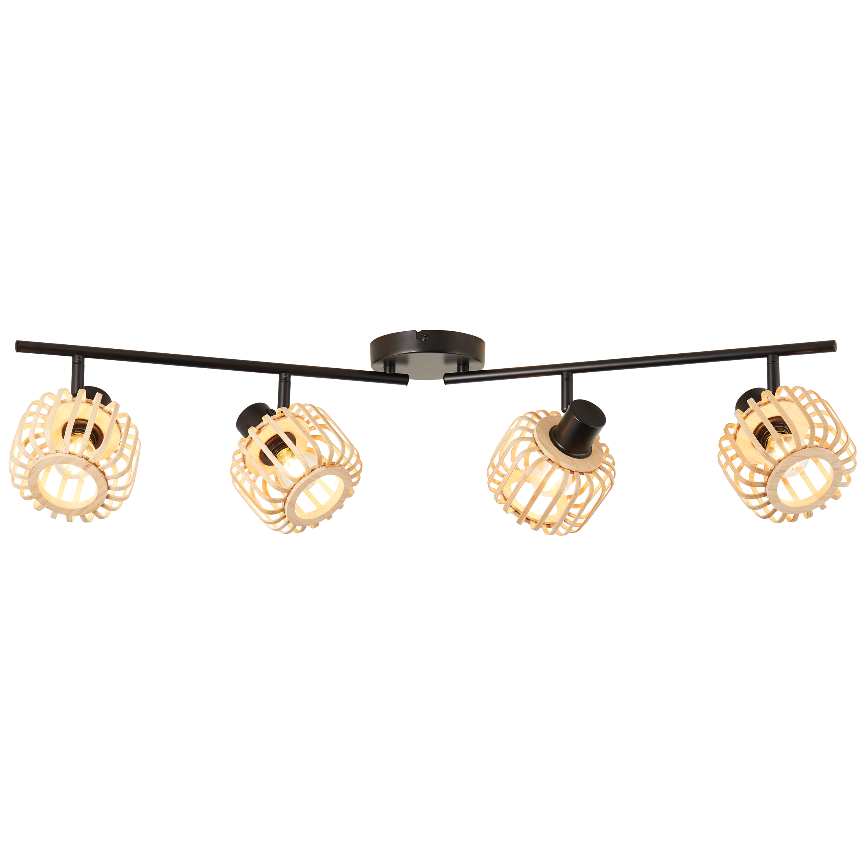 Listwa reflektorowa Pecan czarno-beżowa 4 x E14 Inspire - 8