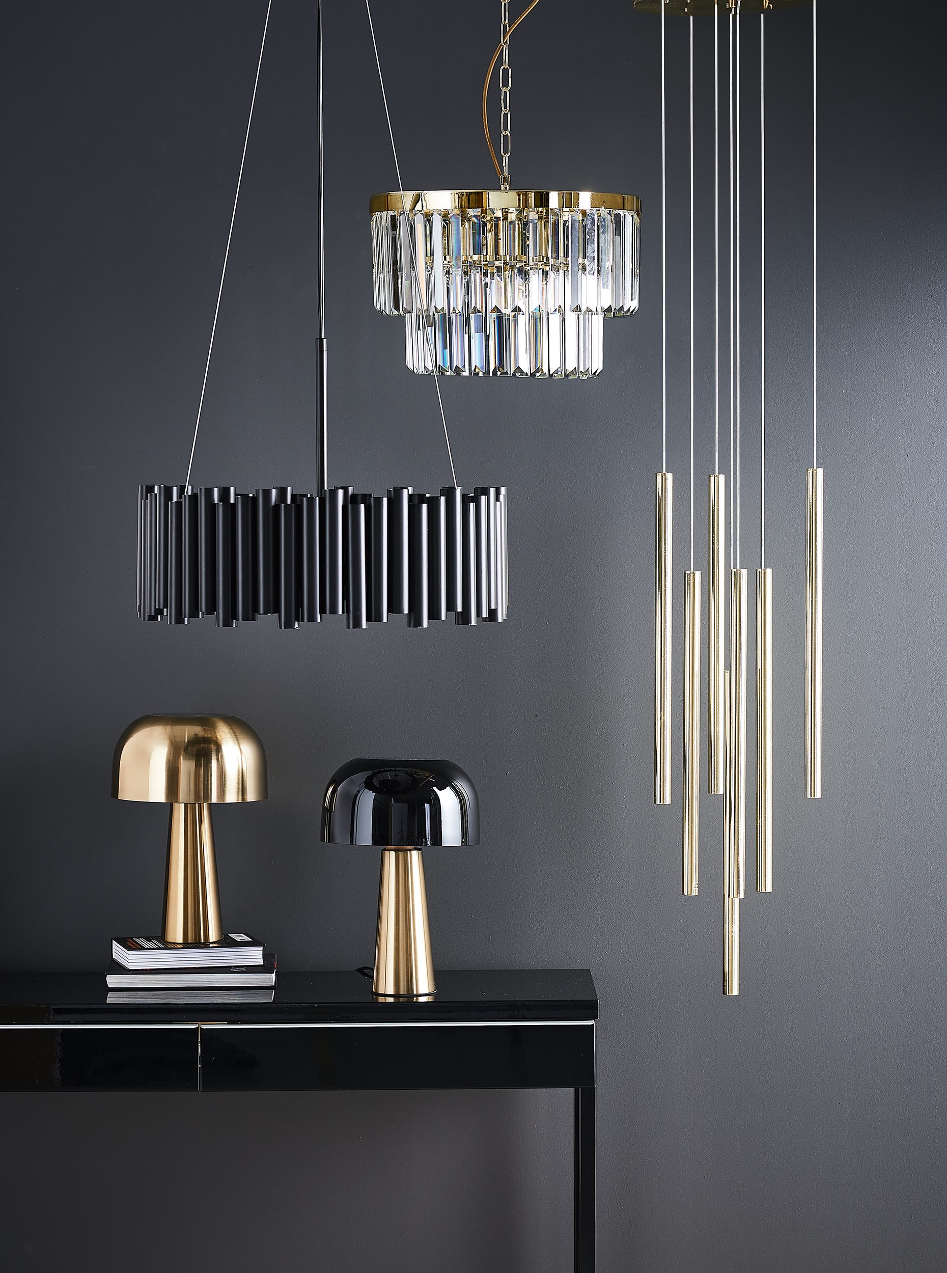 Lampa wisząca Lungo złota 7 x G9 Light Prestige - 2