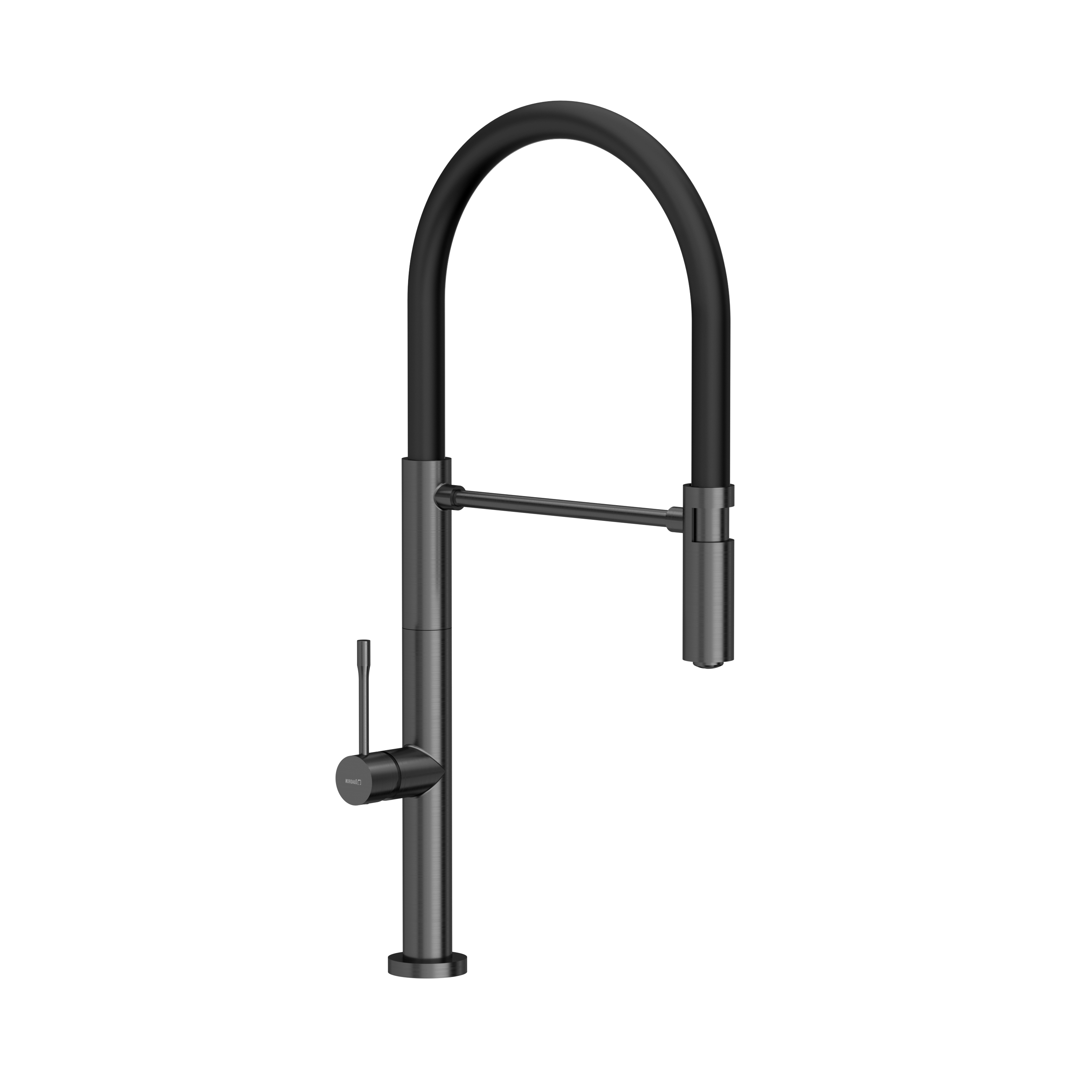 Bateria kuchenna z elastyczną wylewką 53 cm Margot Grafitowa Quadron