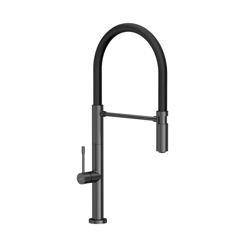 Bateria kuchenna z elastyczną wylewką 53 cm Margot Grafitowa Quadron