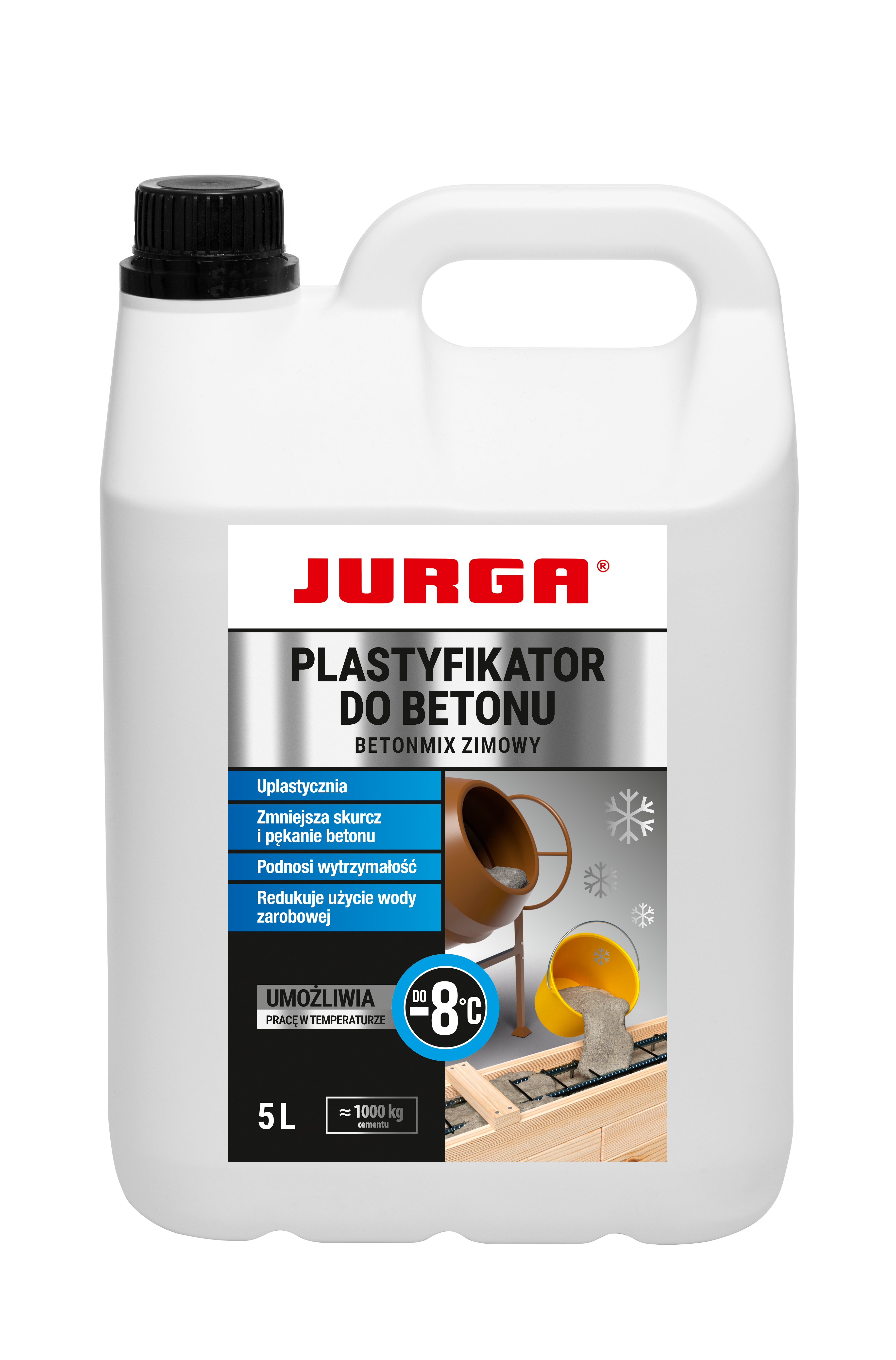 Plastyfikator płyn zimowy do betonu Betomix Jurga