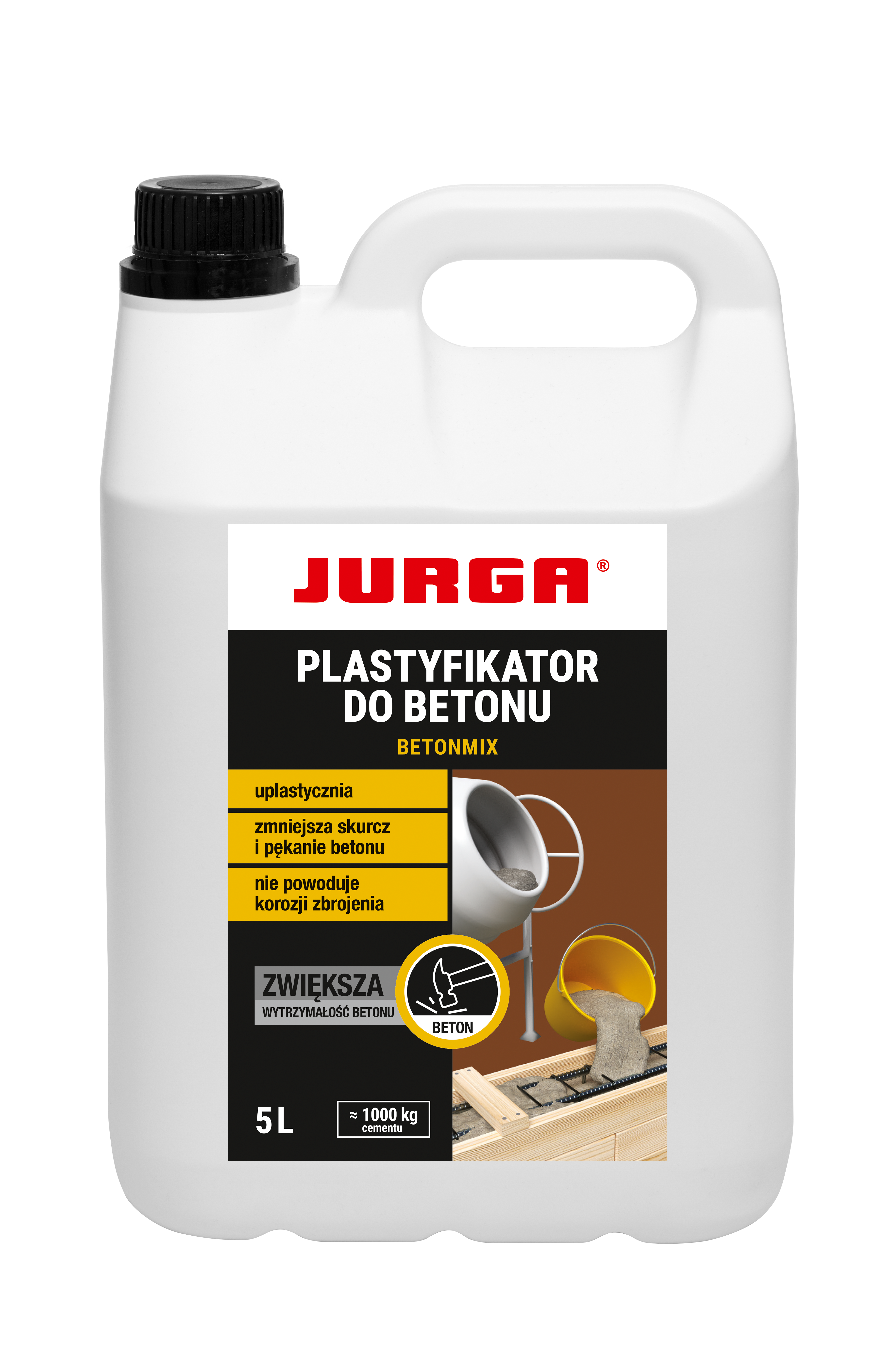 Plastyfikator do betonu Betonmix 5 litrów Jurga