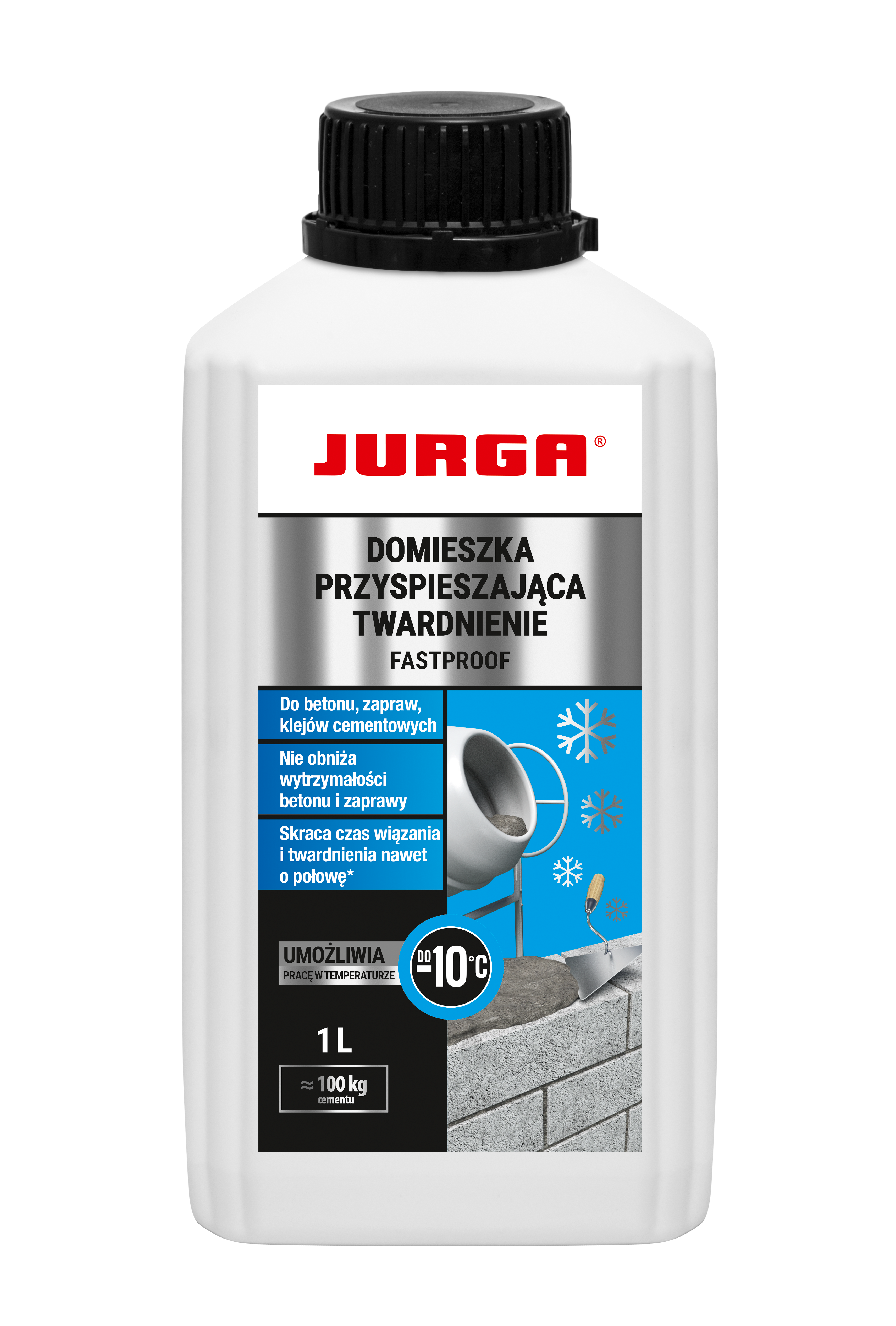 Domieszka przyspieszająca wiązanie betonu 1 Litr Jurga