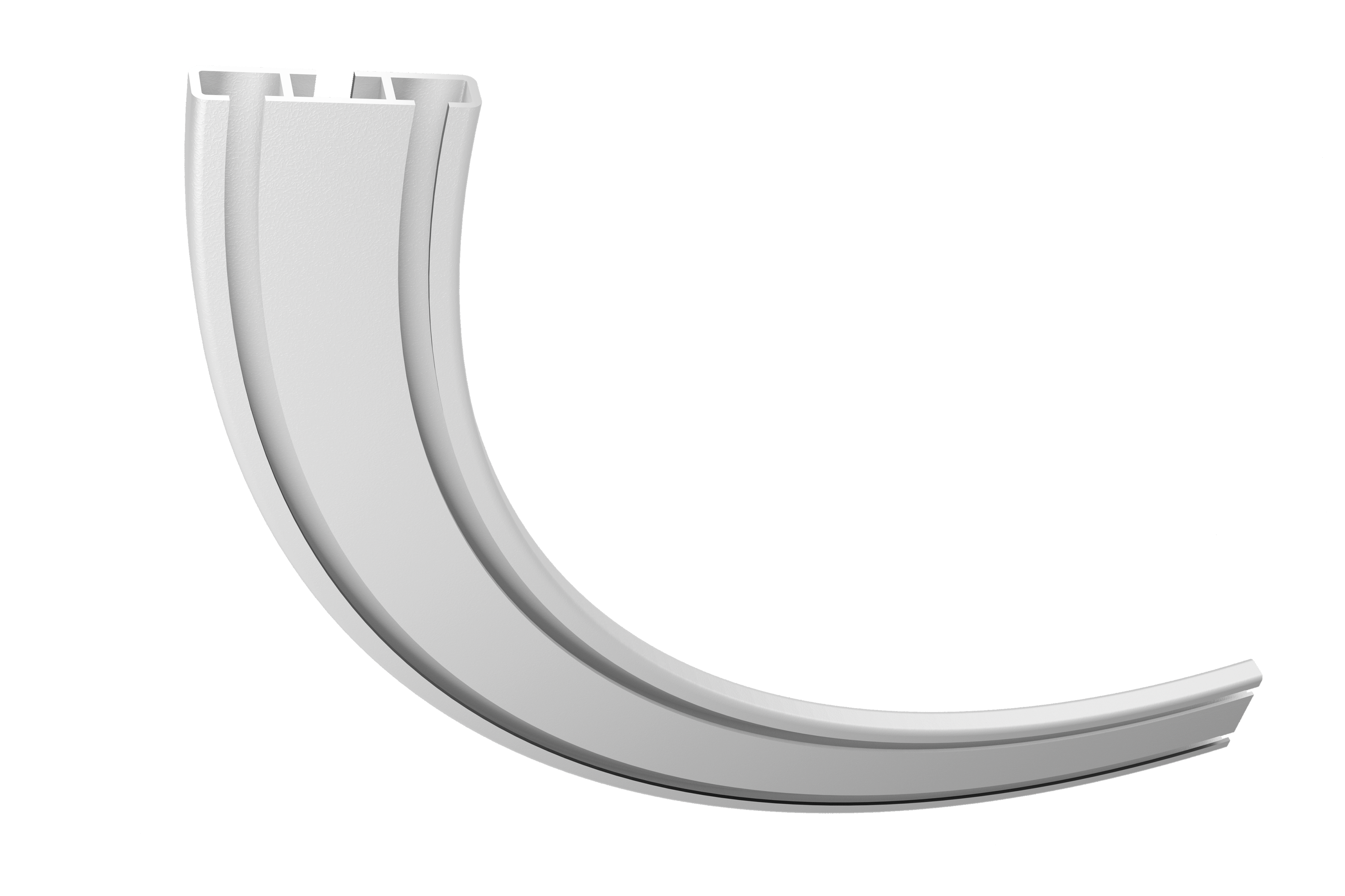 Łuk dwustronny do szyny sufitowej 1-torowej lub 2-torowej biały Kowalski - 3