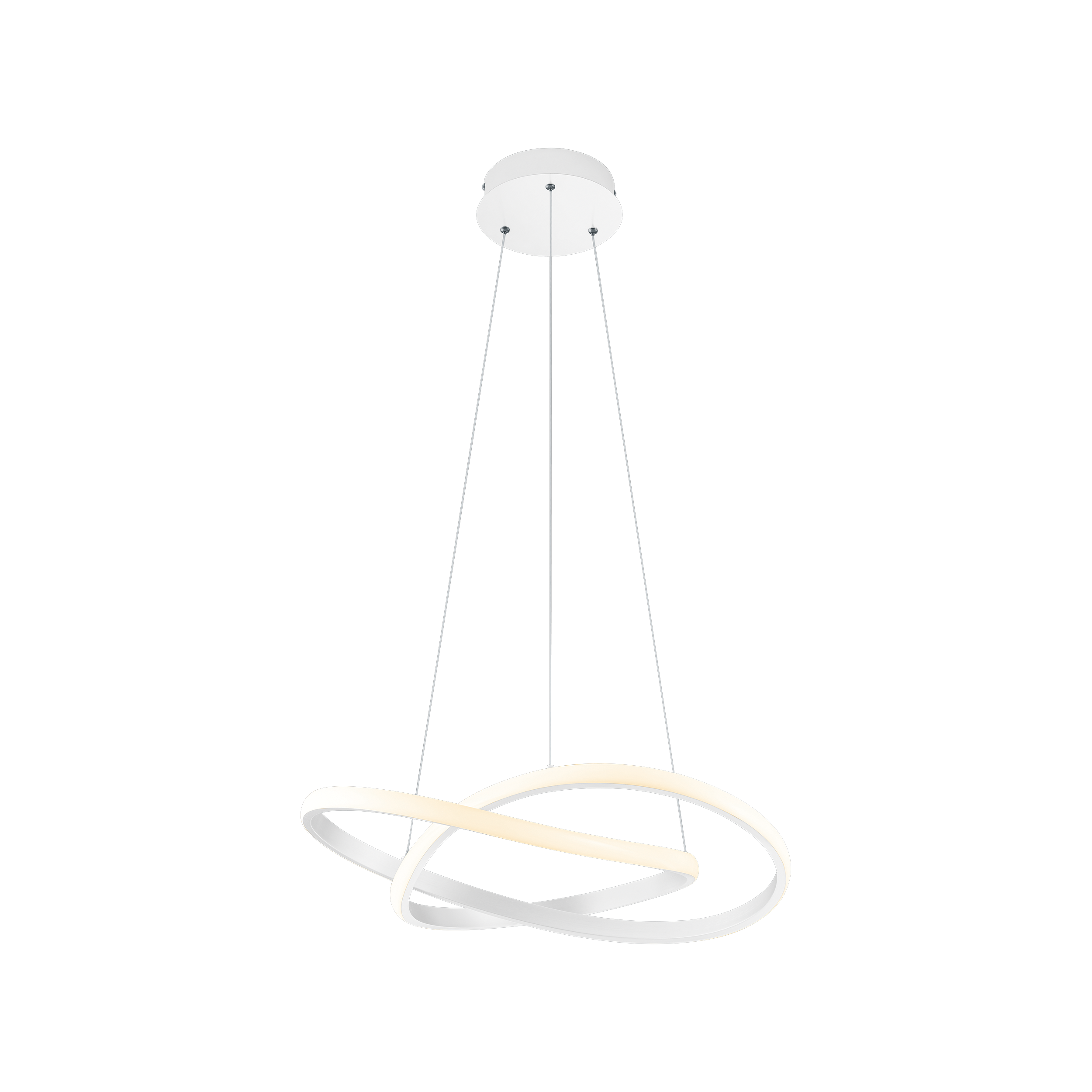 Lampa wisząca Course biała LED Trio Lighting Inter