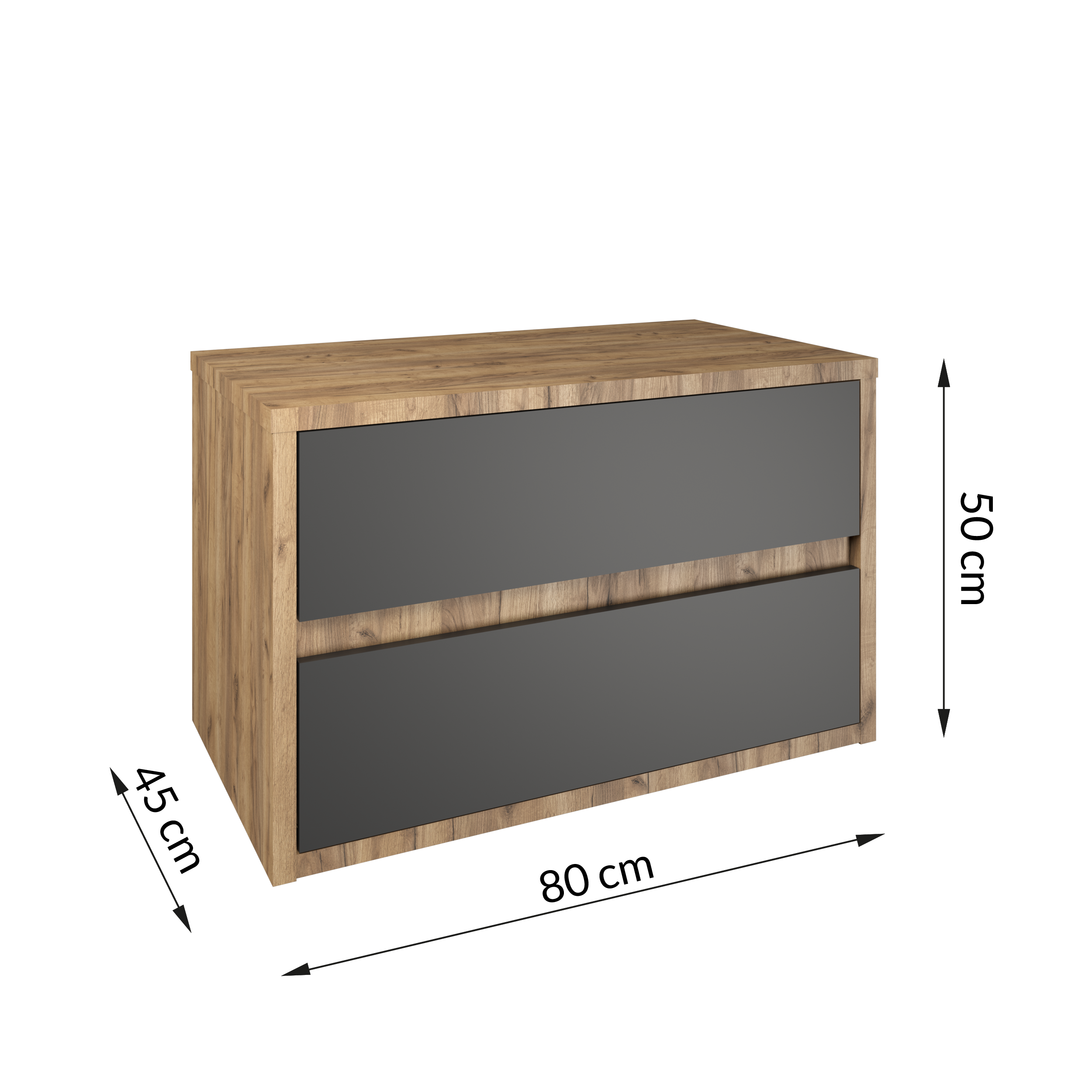 Szafka pod umywalkę Empoli 80x45x50 cm Defra - 5