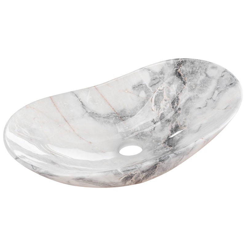 Umywalka ceramiczna nablatowa Royal Granit Shiny 62.5 x 36 Rea