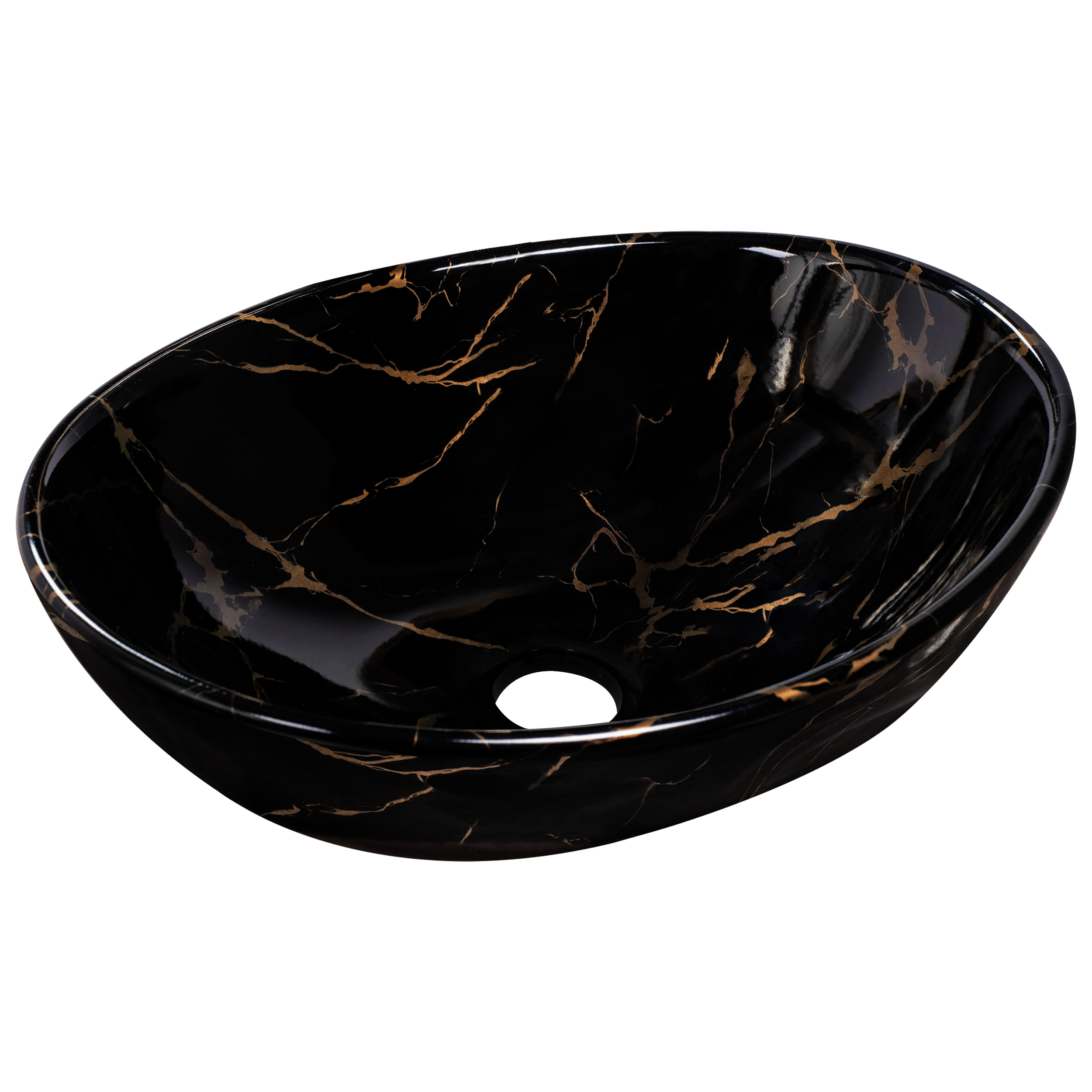 Umywalka ceramiczna nablatowa Sofia Marble 41 x 34.5 Rea