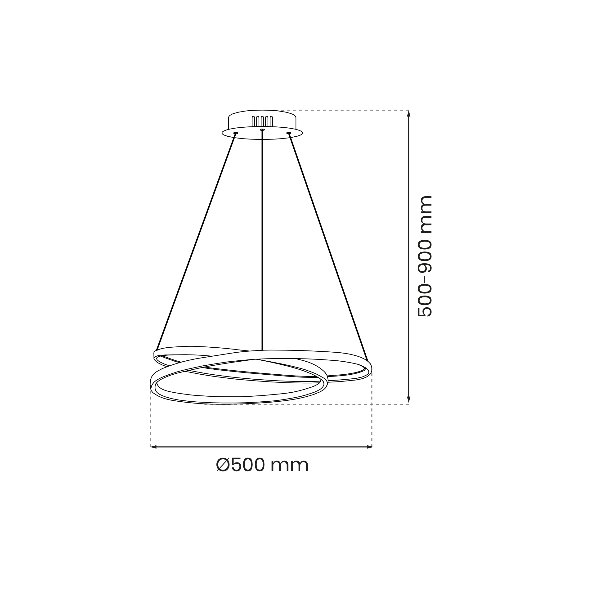 Lampa wisząca Lucero 2700 lm LED Milagro - 5