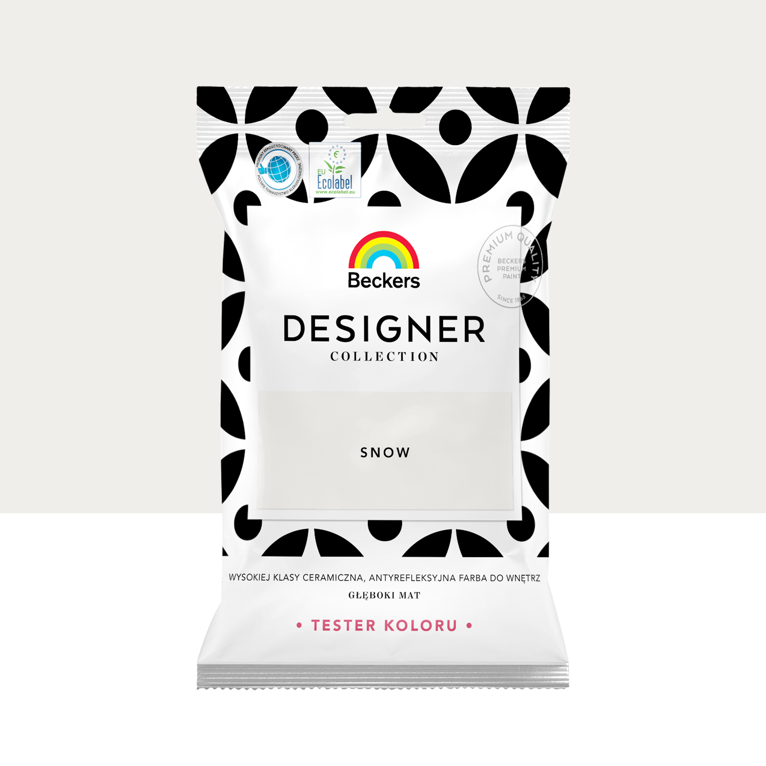 Tester farby Beckers Designer Collection Snow 50 ml