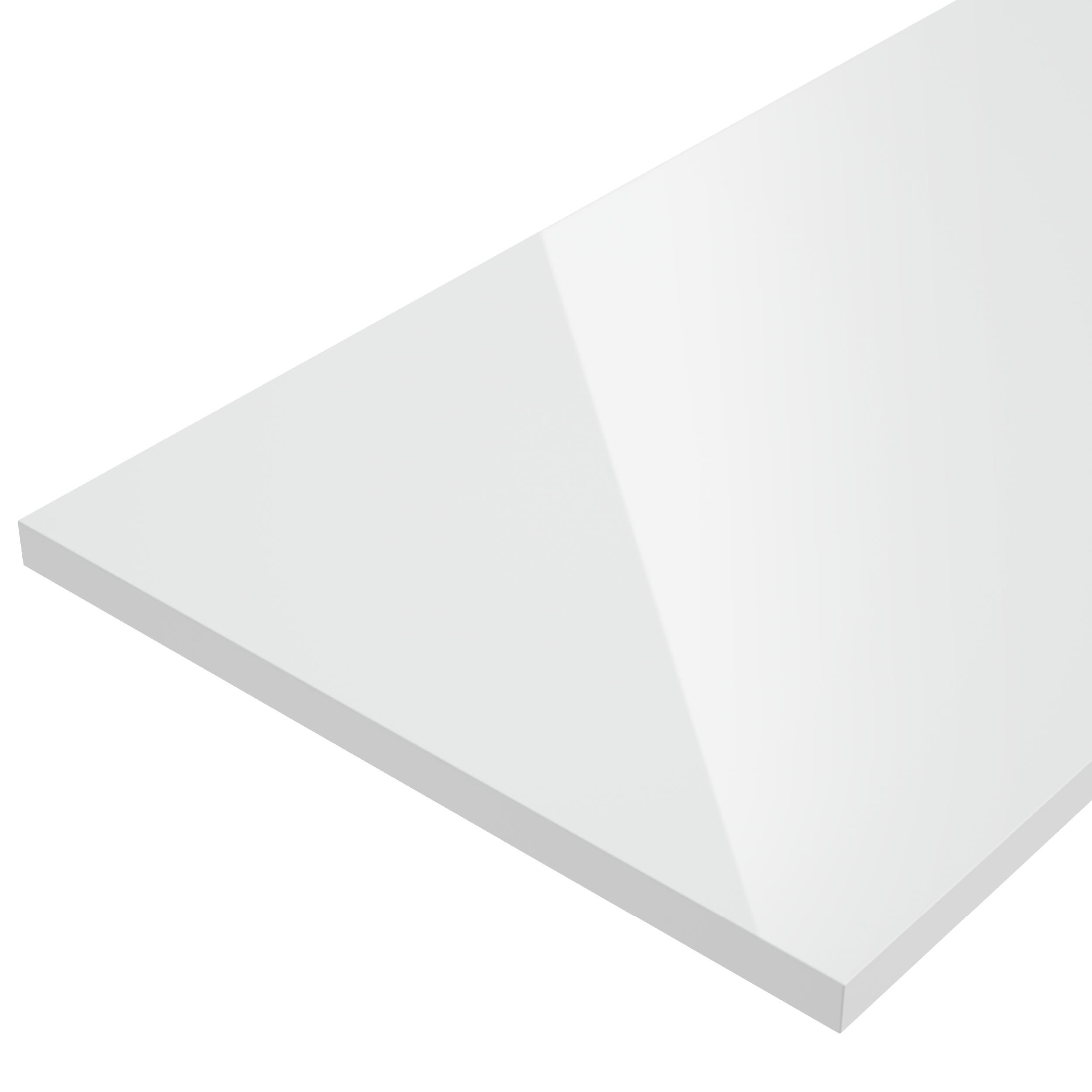 Blat łazienkowy uniwersalny Stilla 80x46x2.5 biały połysk Defra - 5