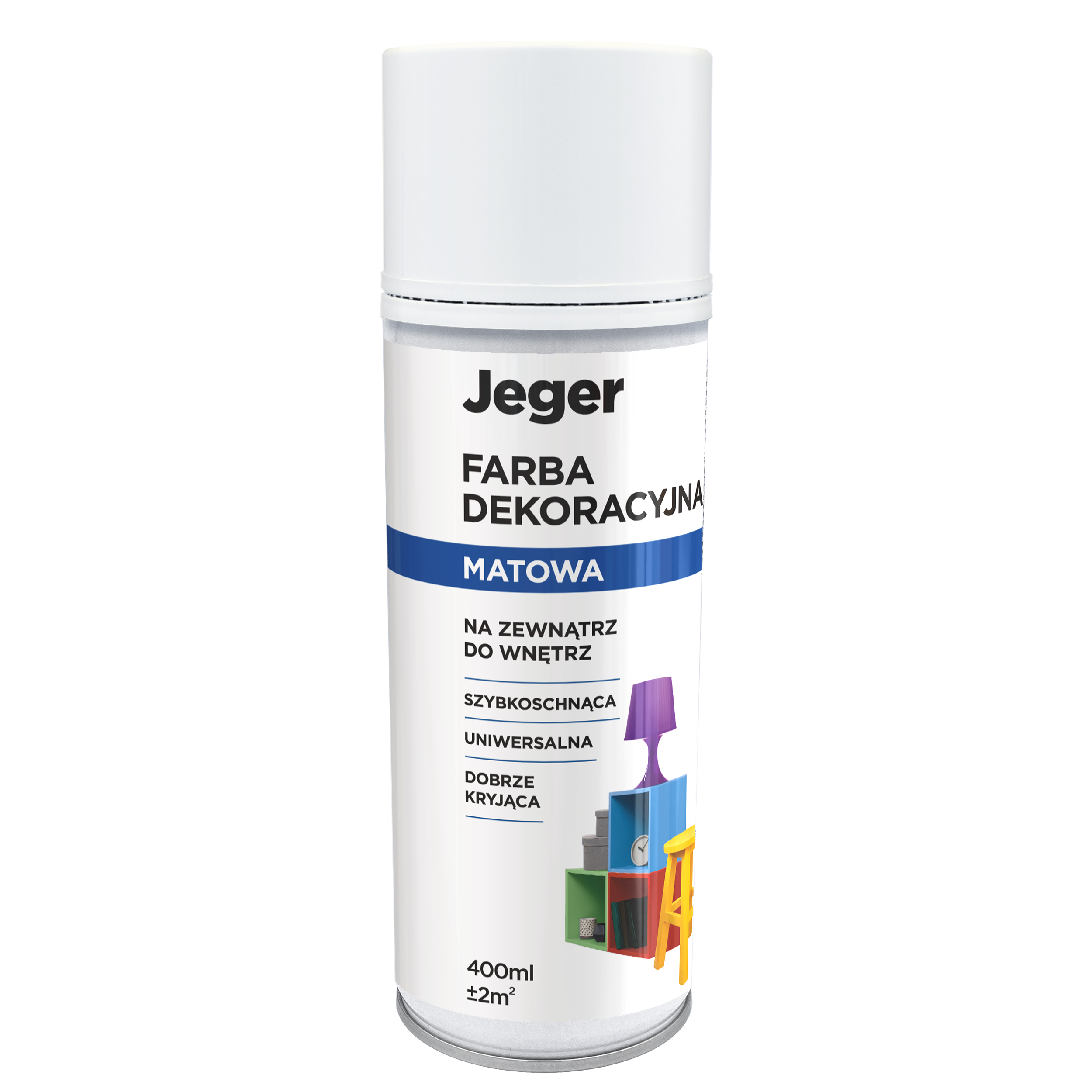 Spray 0.4 l biały mat Jeger