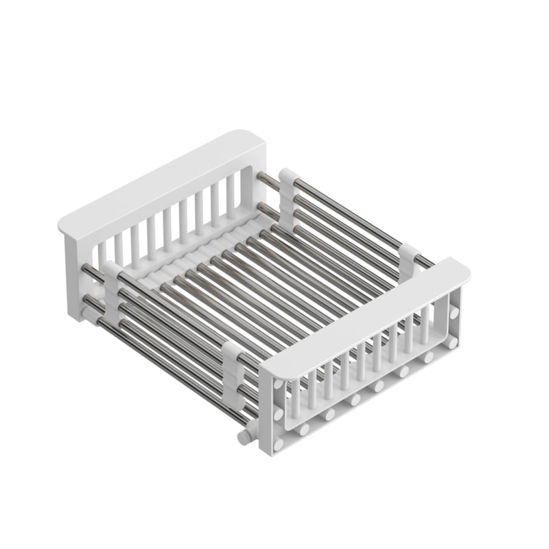 Ociekarka do naczyń rozsuwana 25 x 30 - 44 cm biała Quadron