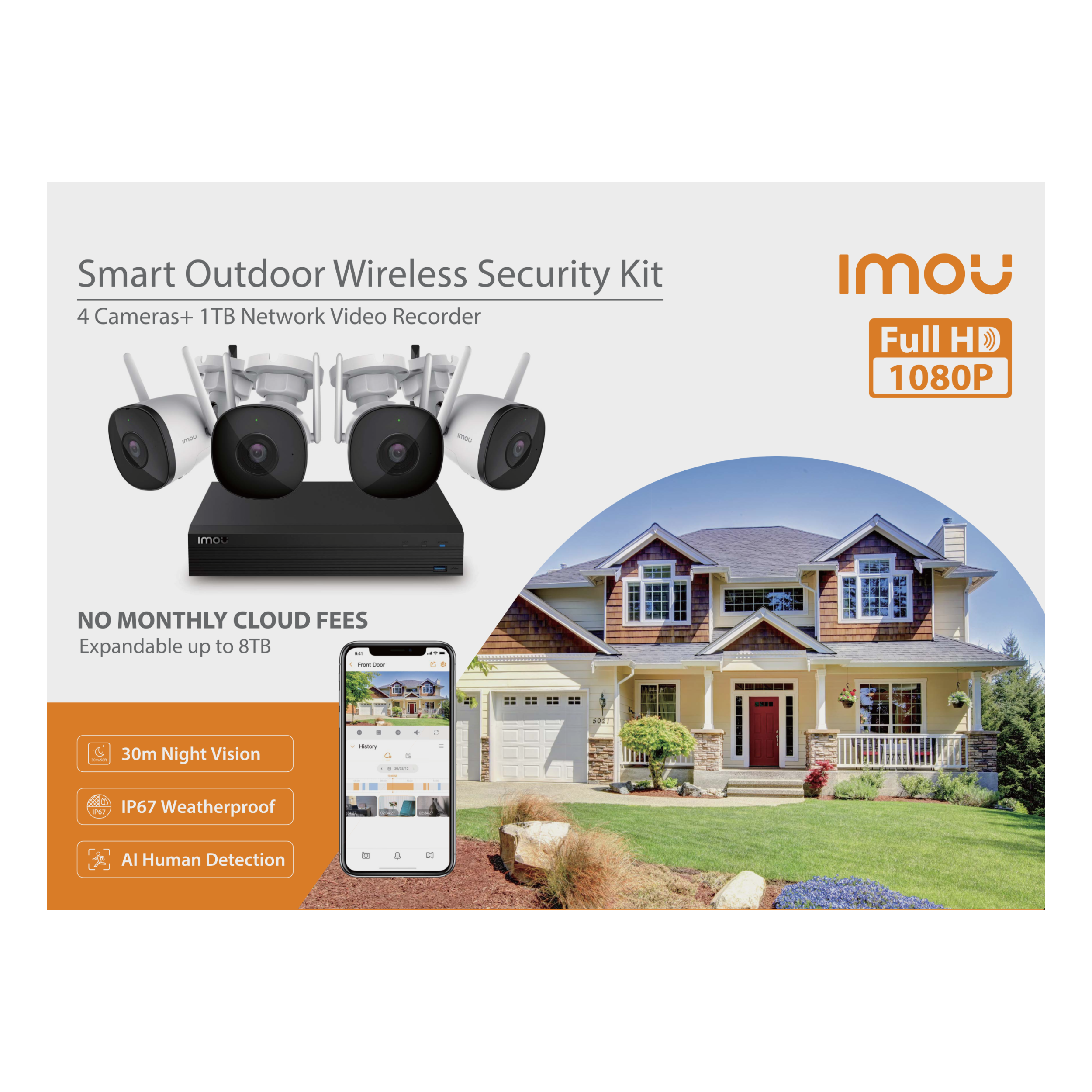 Zestaw do wideomonitoringu KIT/NVR1104HS-W-S2/4-F22 IMOU - 6