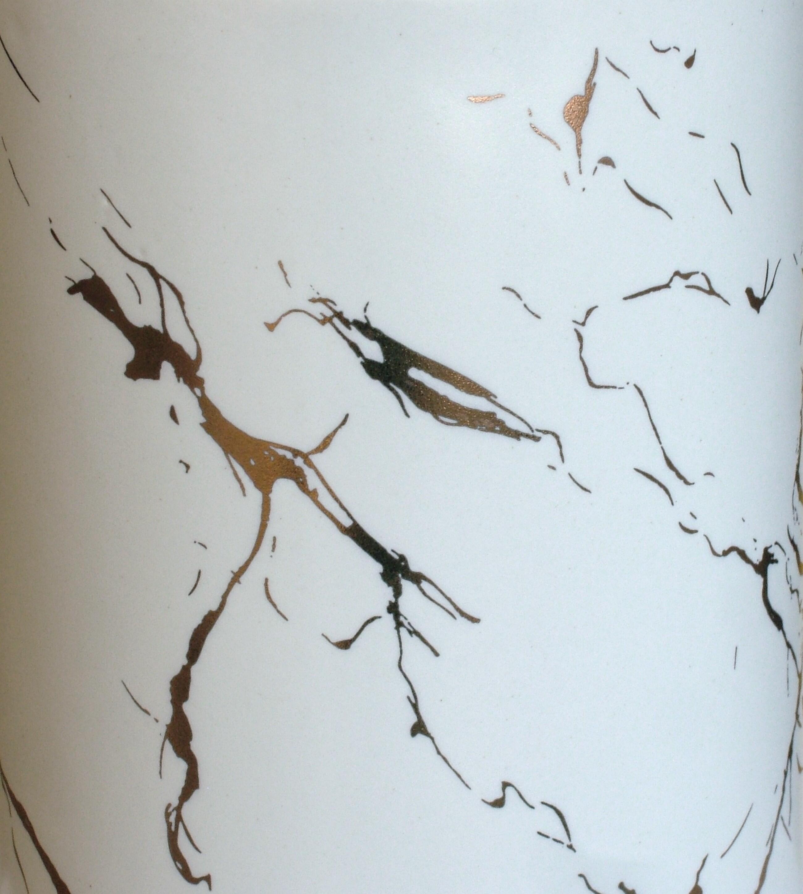 Kubek na szczoteczki do zębów Gold Line Biały - 3