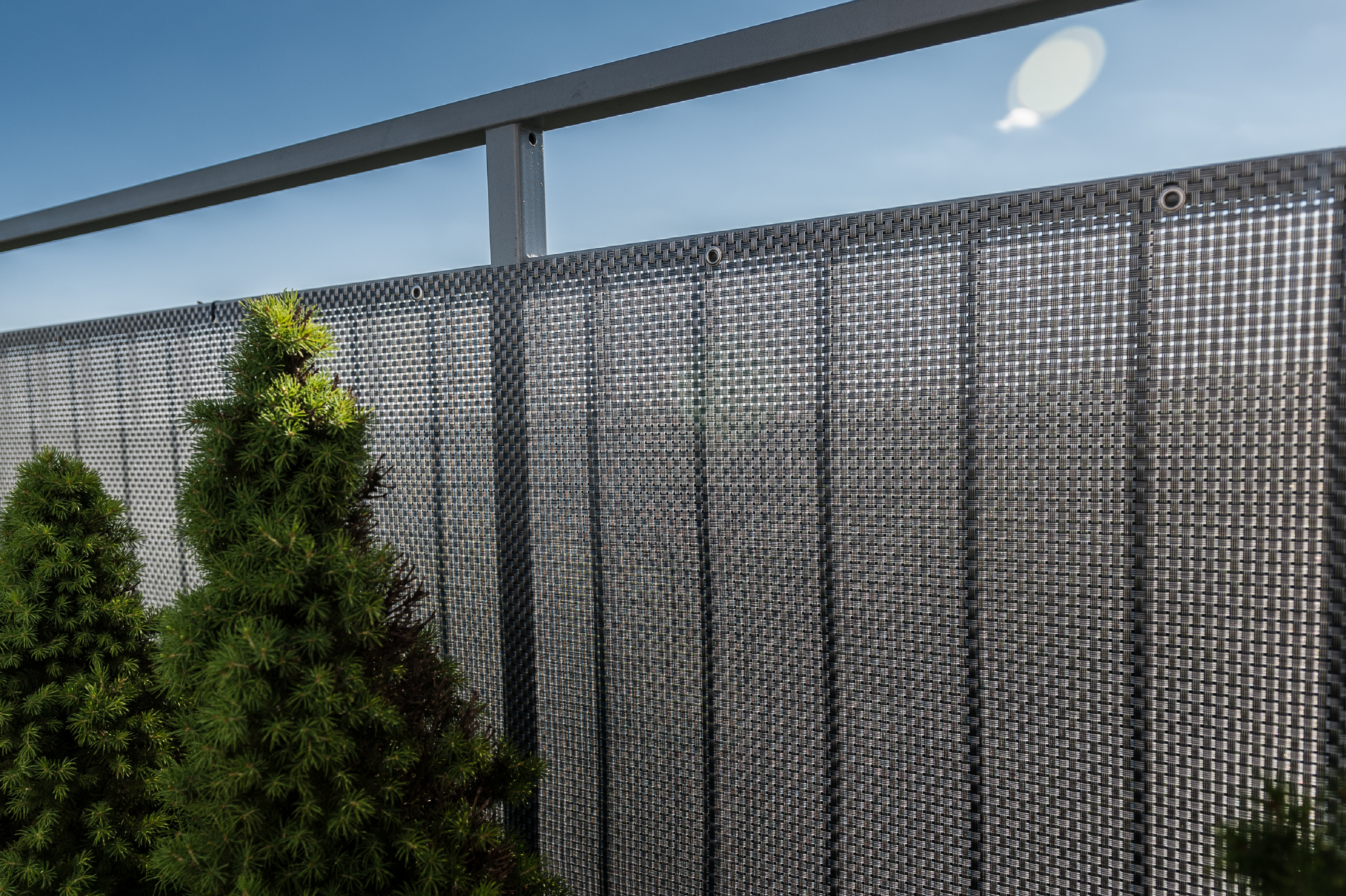 Osłona balkonowa Rattan Lux 1x5 m brązowa - 3