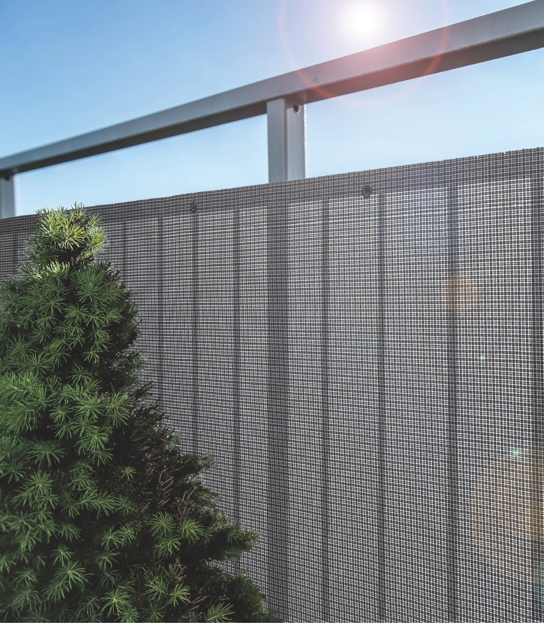 Osłona balkonowa Elegance 1x3 m szaro-beżowa - 2
