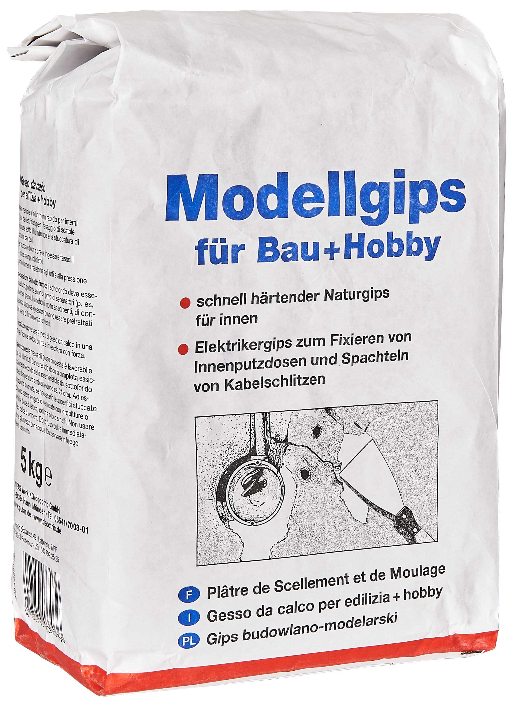 Gips szpachlowy Modellgips 5 kg Pufas - Leroy Merlin