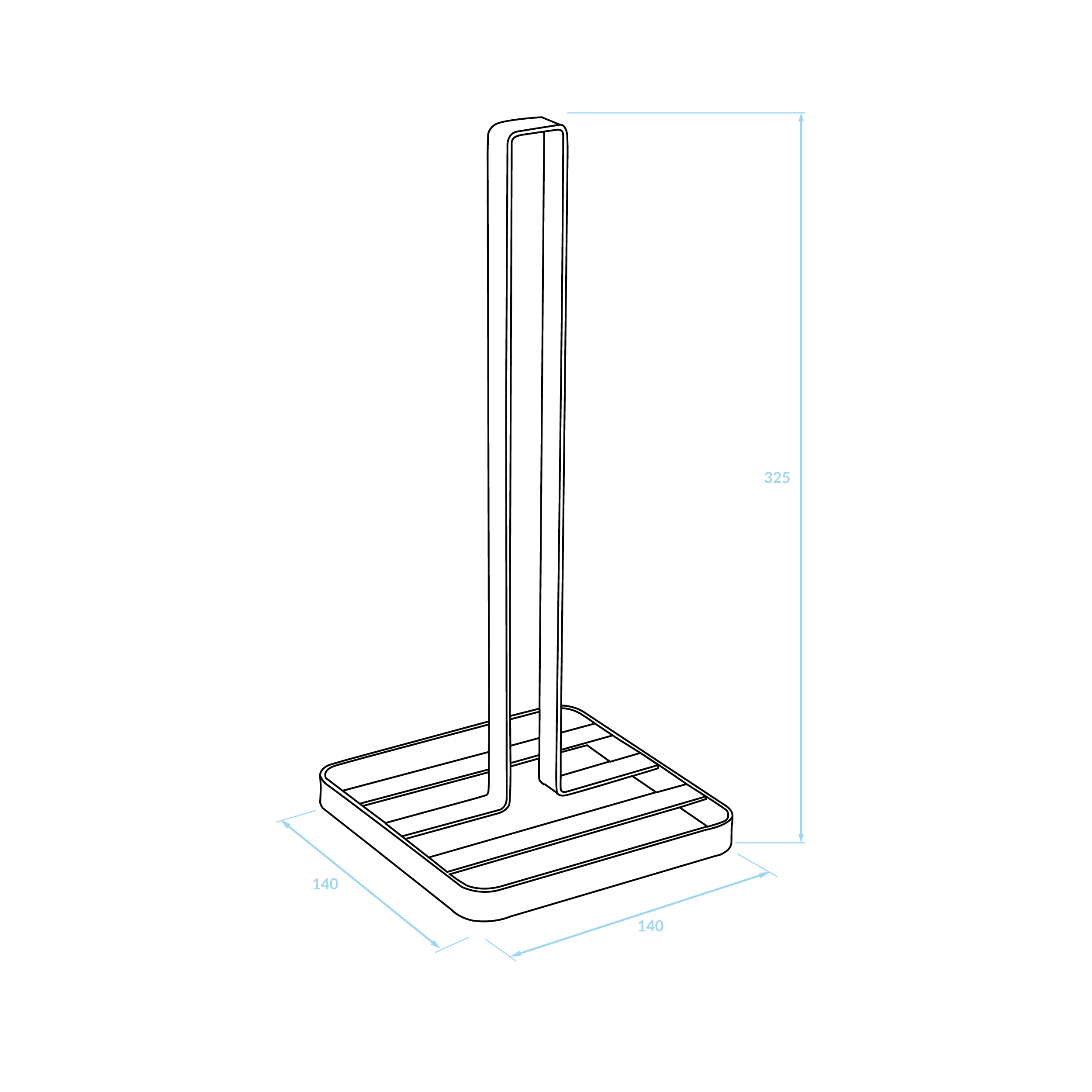 Stojak na ręcznik papierowy EKD_710A Kuchinox - 9