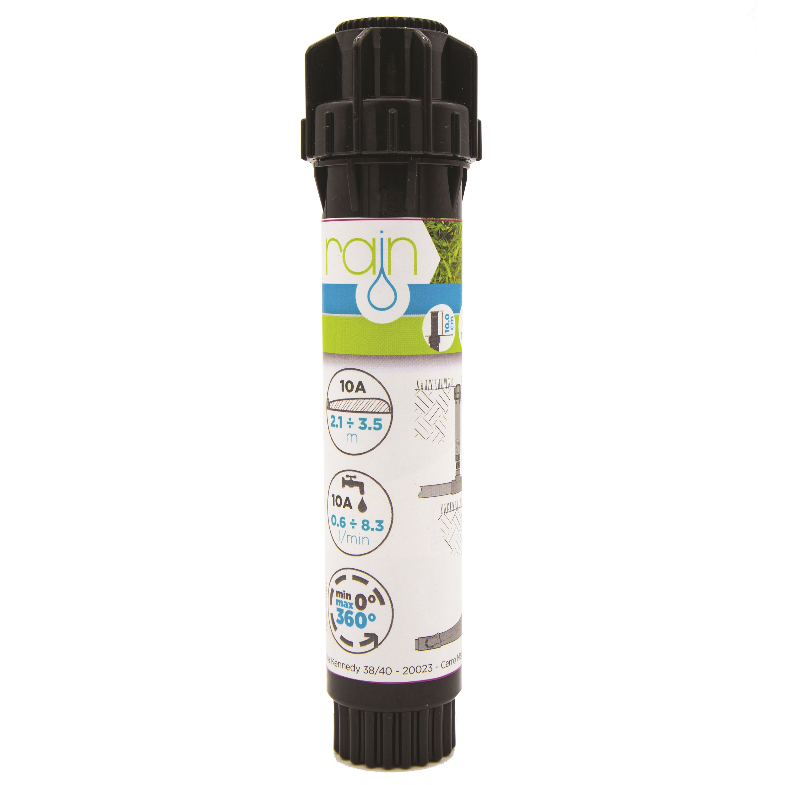 Zraszacz wynurzalny 3.5m S020 D10A Rain