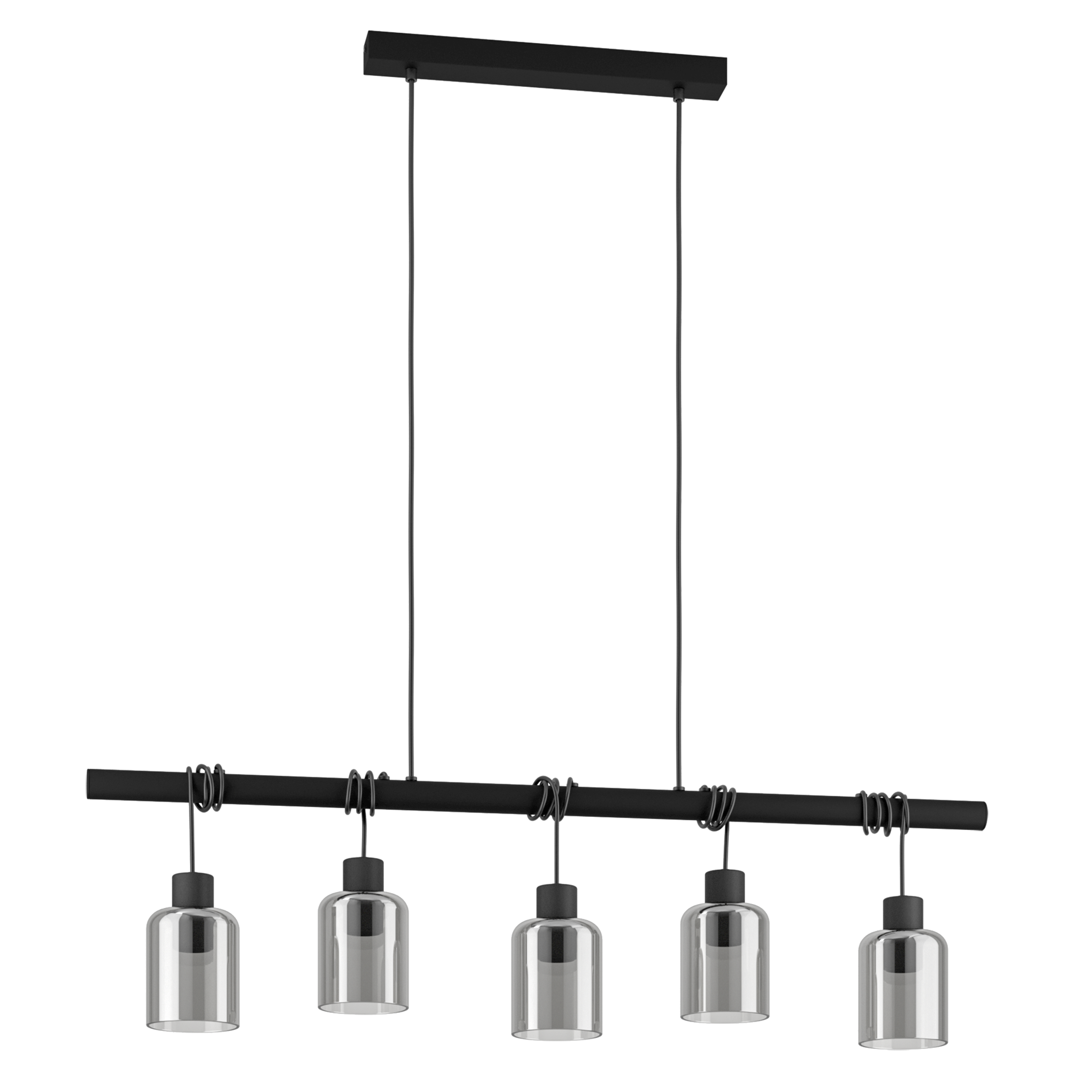 Lampa wisząca Paradox czarna 5 x E27 Inspire